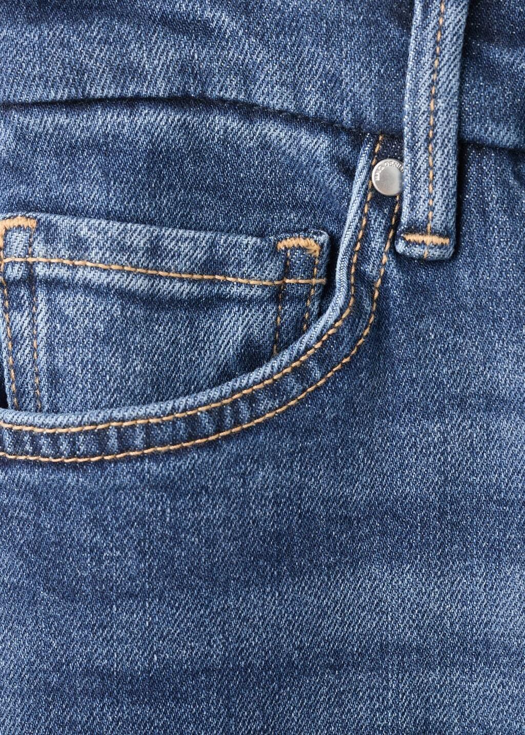 Blue Flared High-Rise Jeans, Open Blue, large image number 5