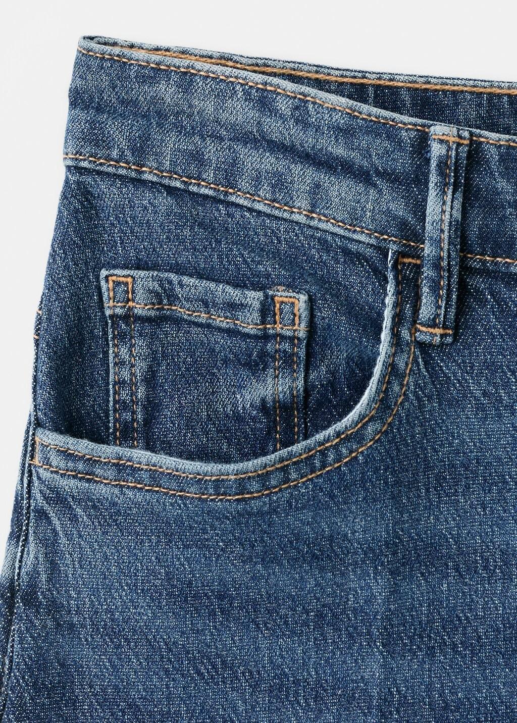 Blue High-Waisted Wide-Leg Jeans, Open Blue, large image number 1