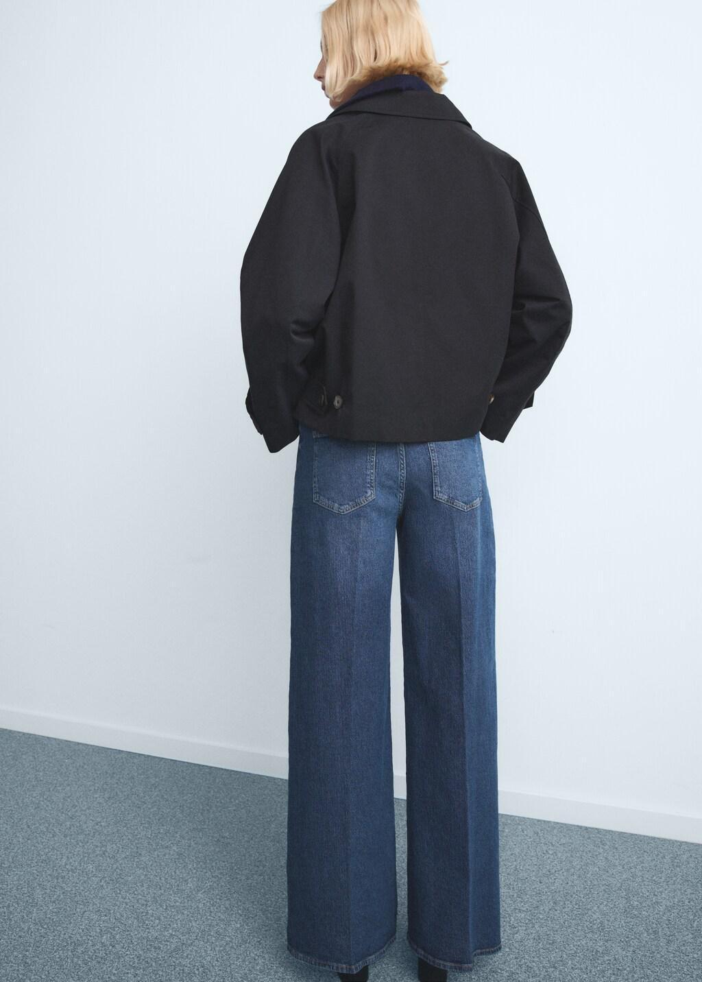 Blue High-Waisted Wide-Leg Jeans, Open Blue, large image number 2