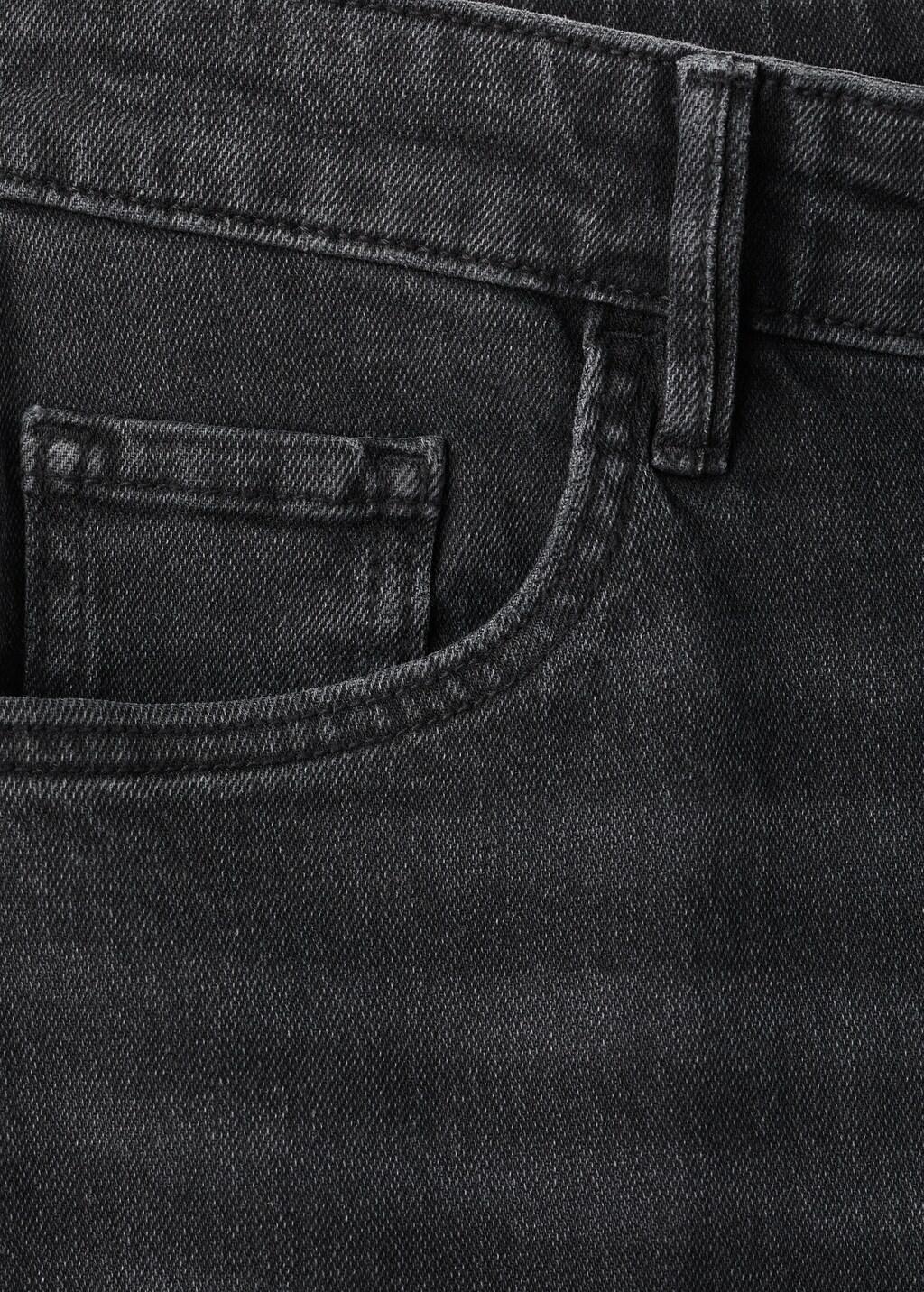 Grey High-Waisted Wide-Leg Jeans, Open Grey, large image number 5