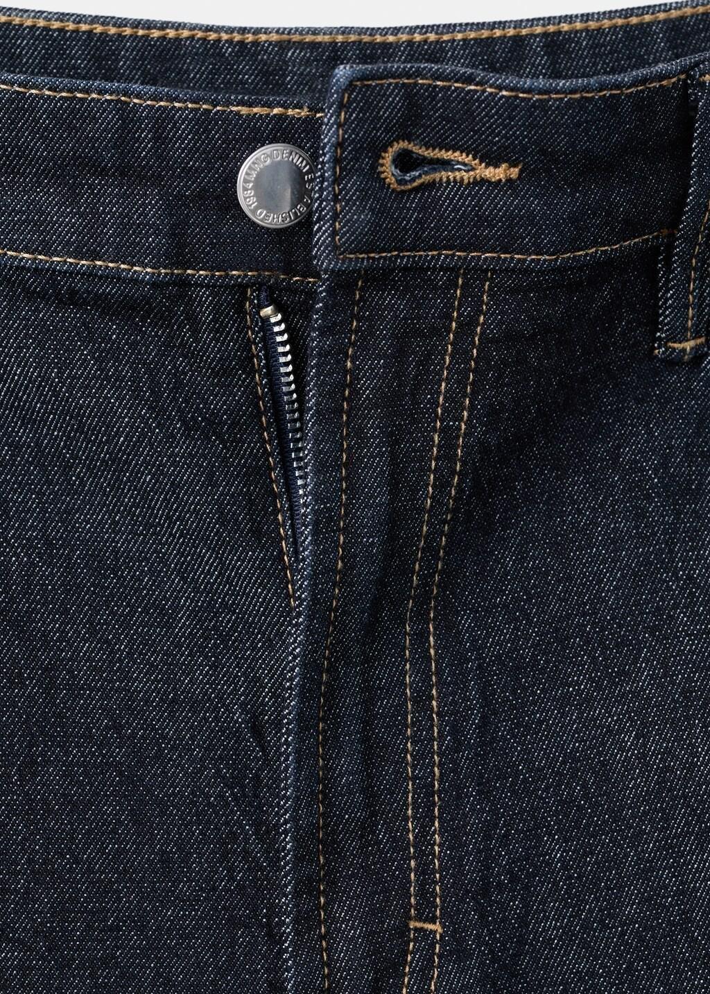 Blue High-Waisted Wide-Leg Jeans, Open Blue, medium