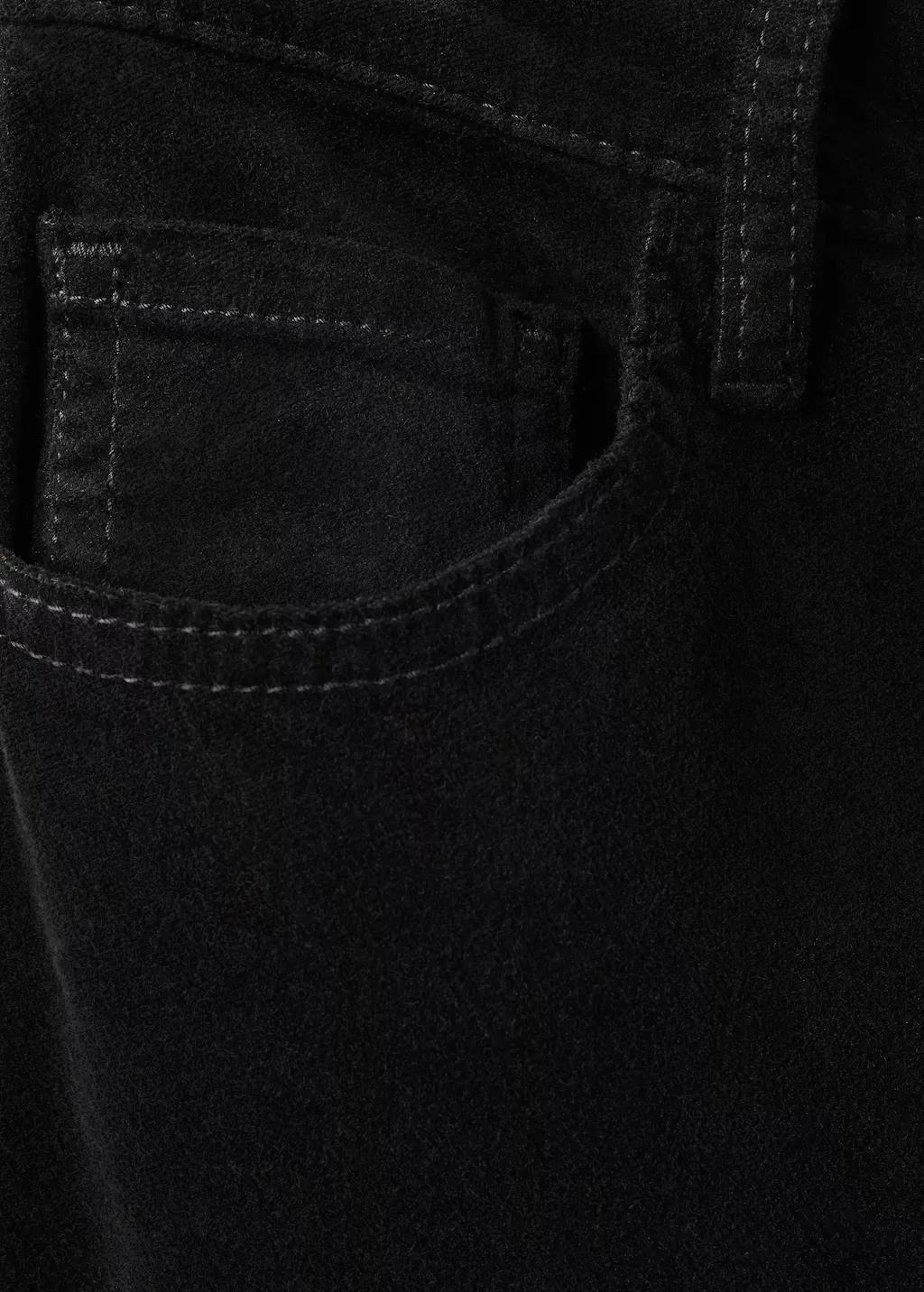 Black Velvet Flared Jeans, 0201_99, large image number 3