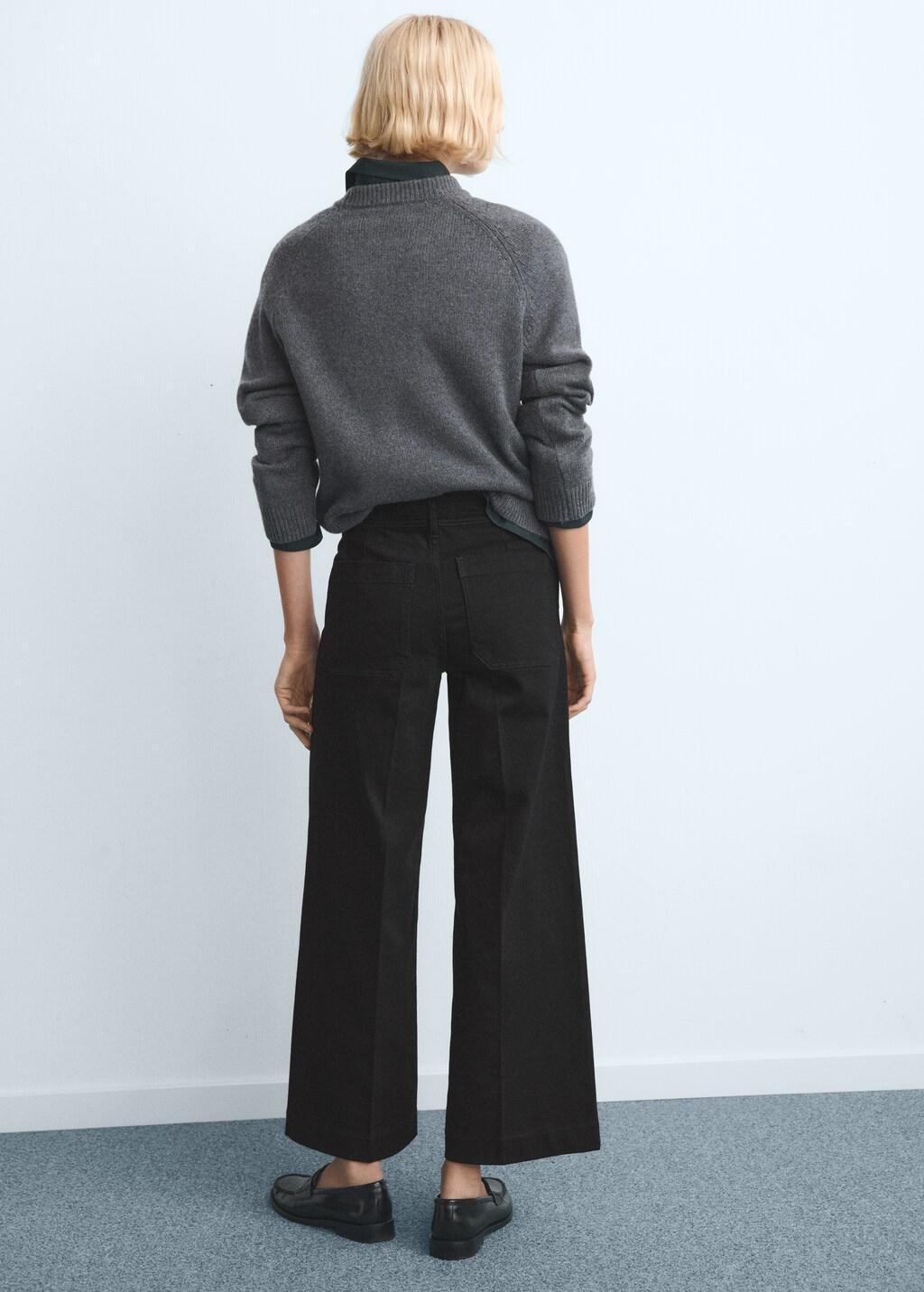 Grey Wide-Leg Jeans With Pockets, 0201_TN, large image number 2