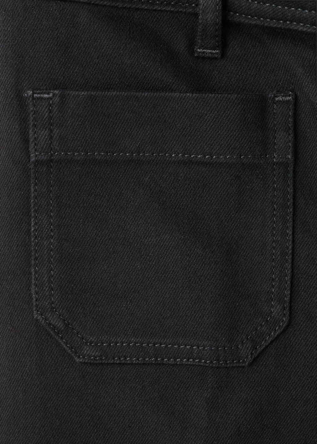 Grey Wide-Leg Jeans With Pockets, 0201_TN, large image number 4