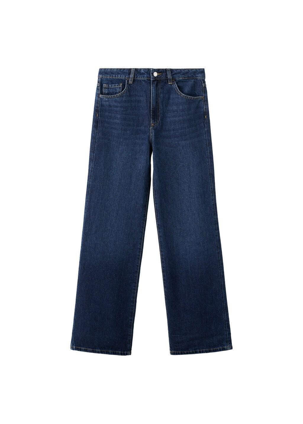 Navy Danila High-Waisted Wide-Leg Jeans, 0201_TO, large image number 6