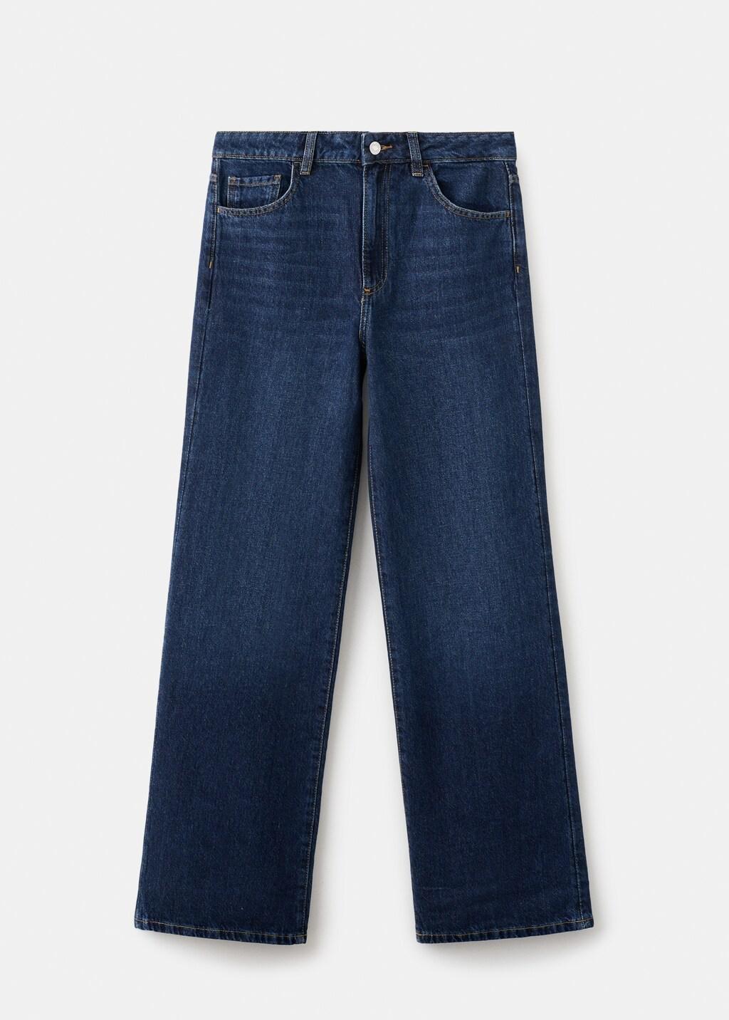 Navy Danila High-Waisted Wide-Leg Jeans, 0201_TO, large image number 7