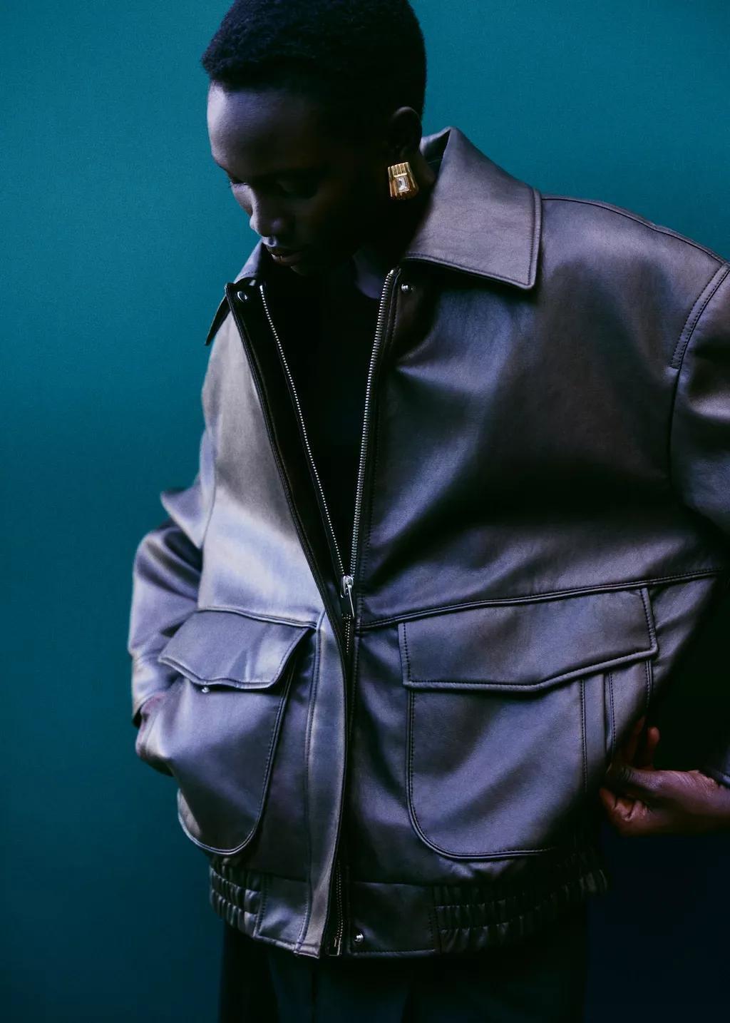 Gold Combined-Relief Earrings, Gold, large image number 0