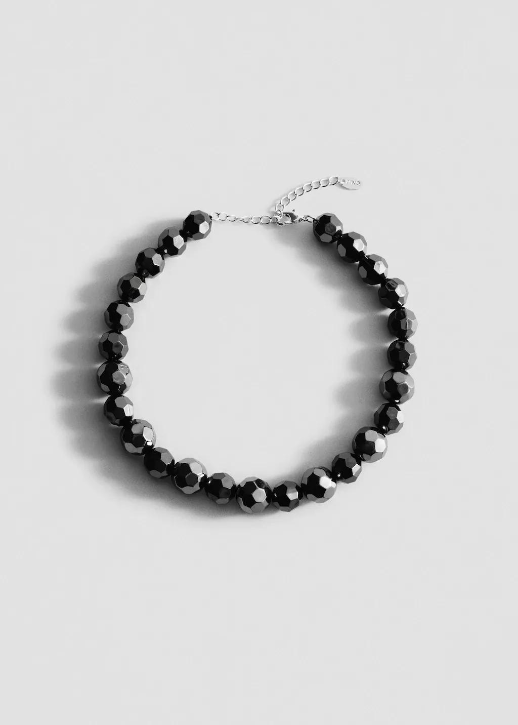 Silver Geometric Spheres Necklace, Silver, large image number 5