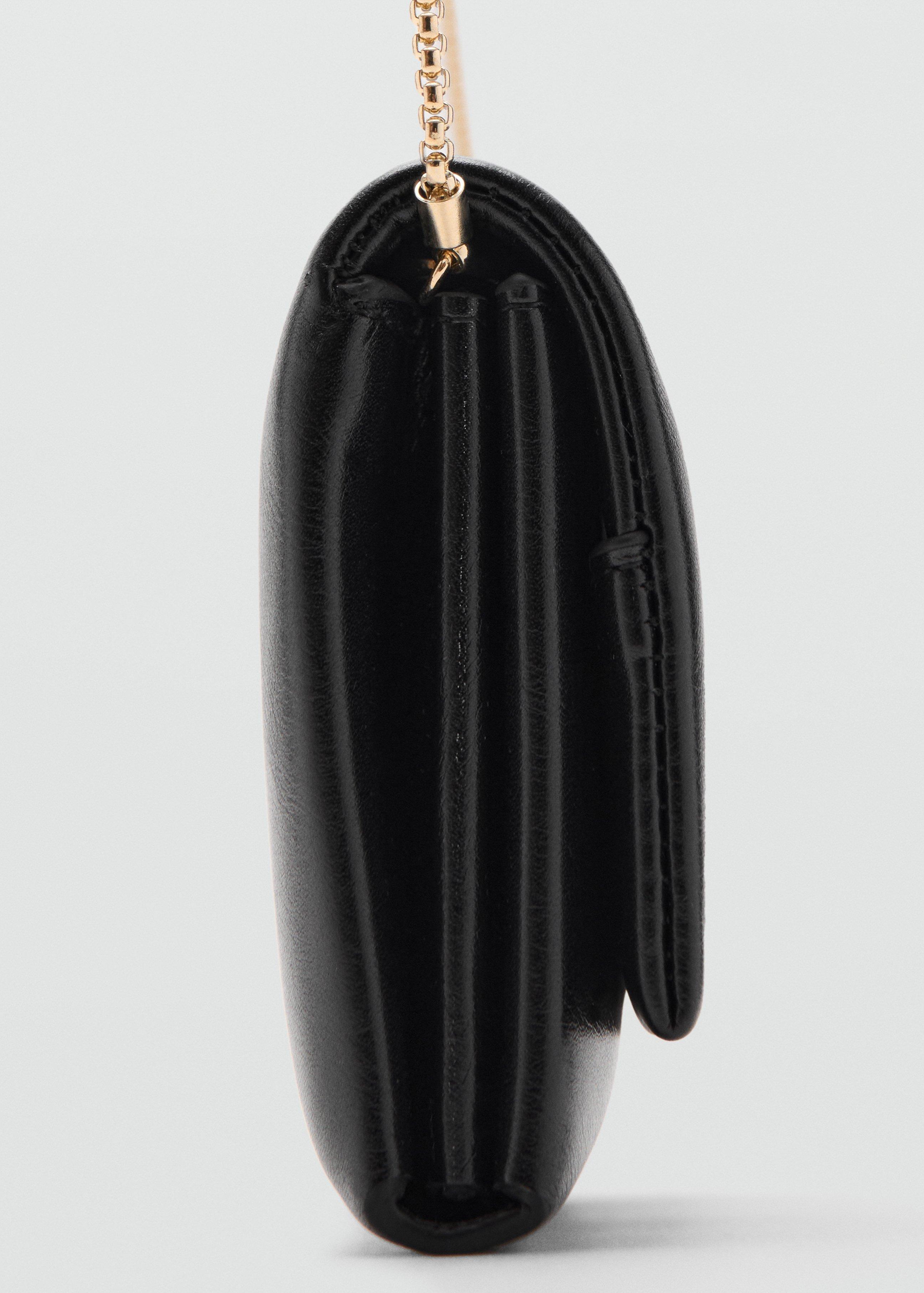 Black Crossbody Bag With Flap, Black, large image number 3