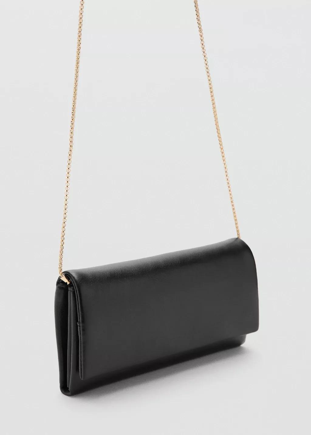 Black Crossbody Bag With Flap, Black, large image number 4