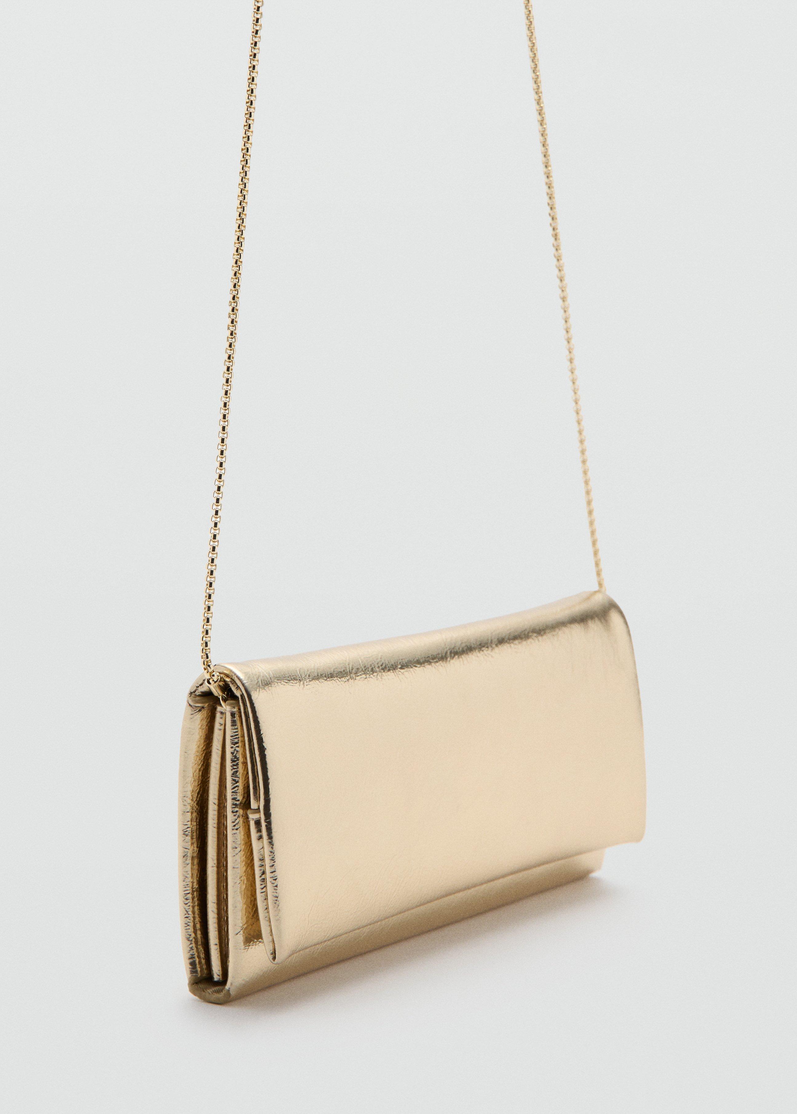 Gold Crossbody Bag With Flap, Gold, large image number 0