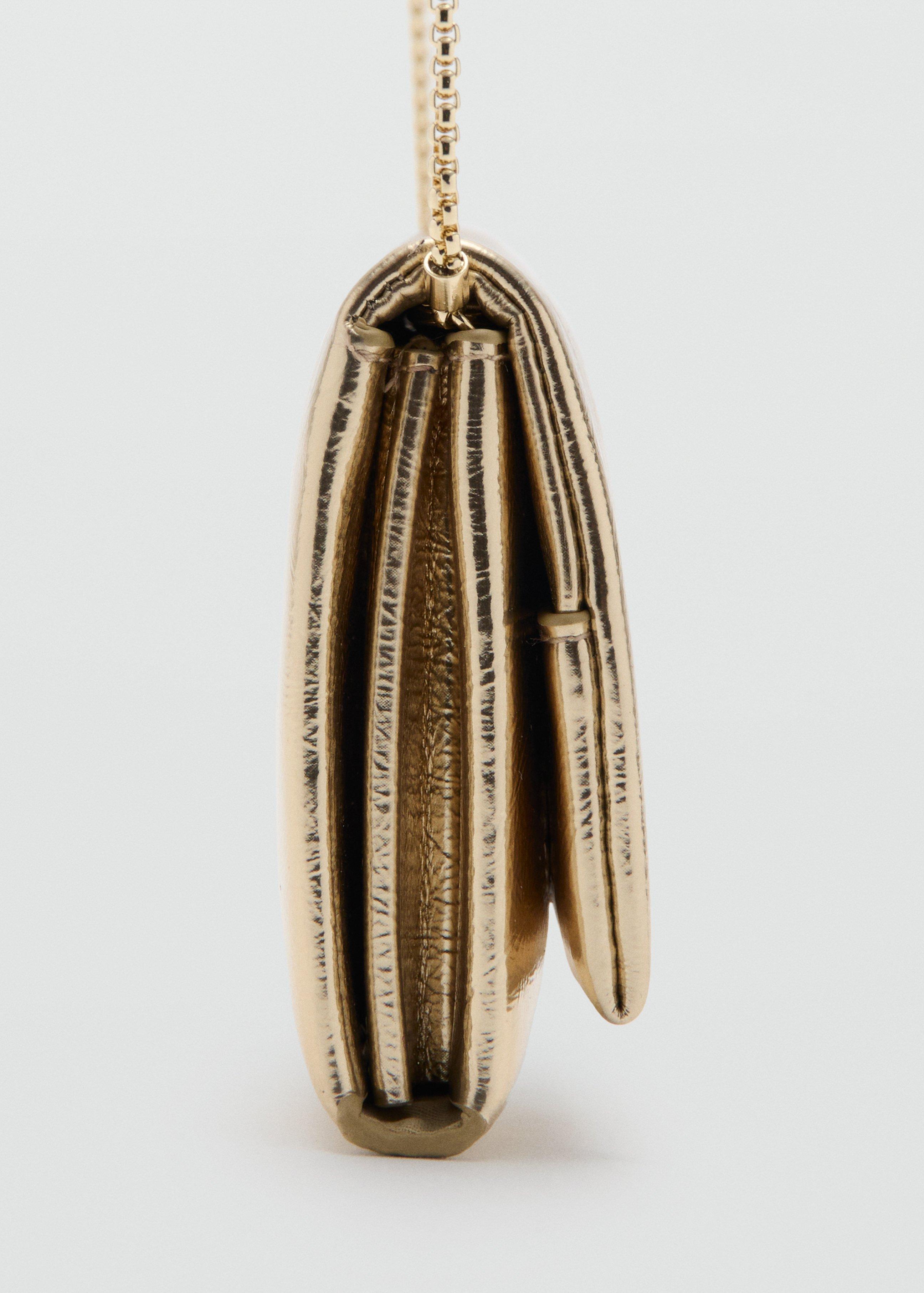 Gold Crossbody Bag With Flap, Gold, large image number 1