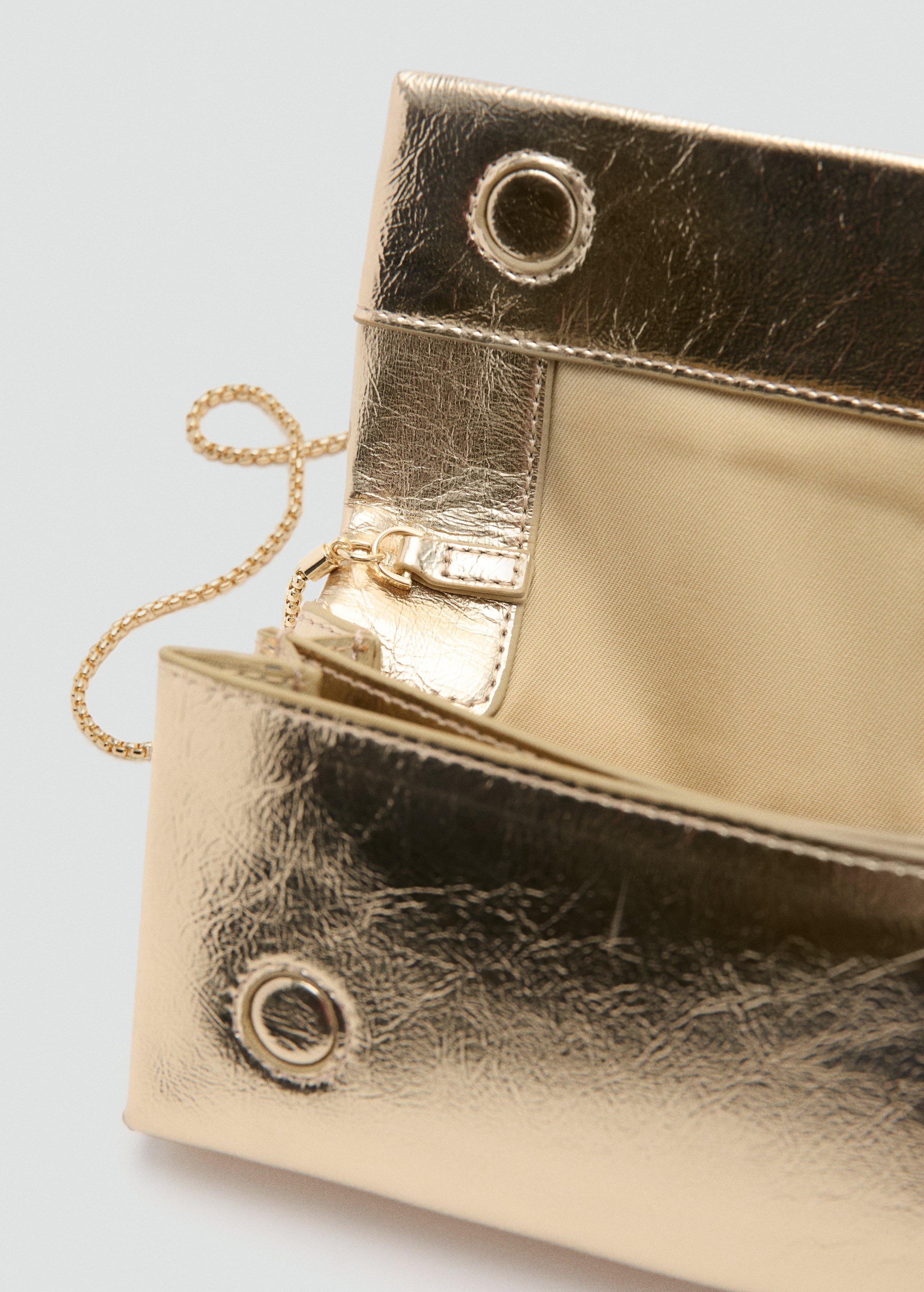 Gold Crossbody Bag With Flap, Gold, large image number 3