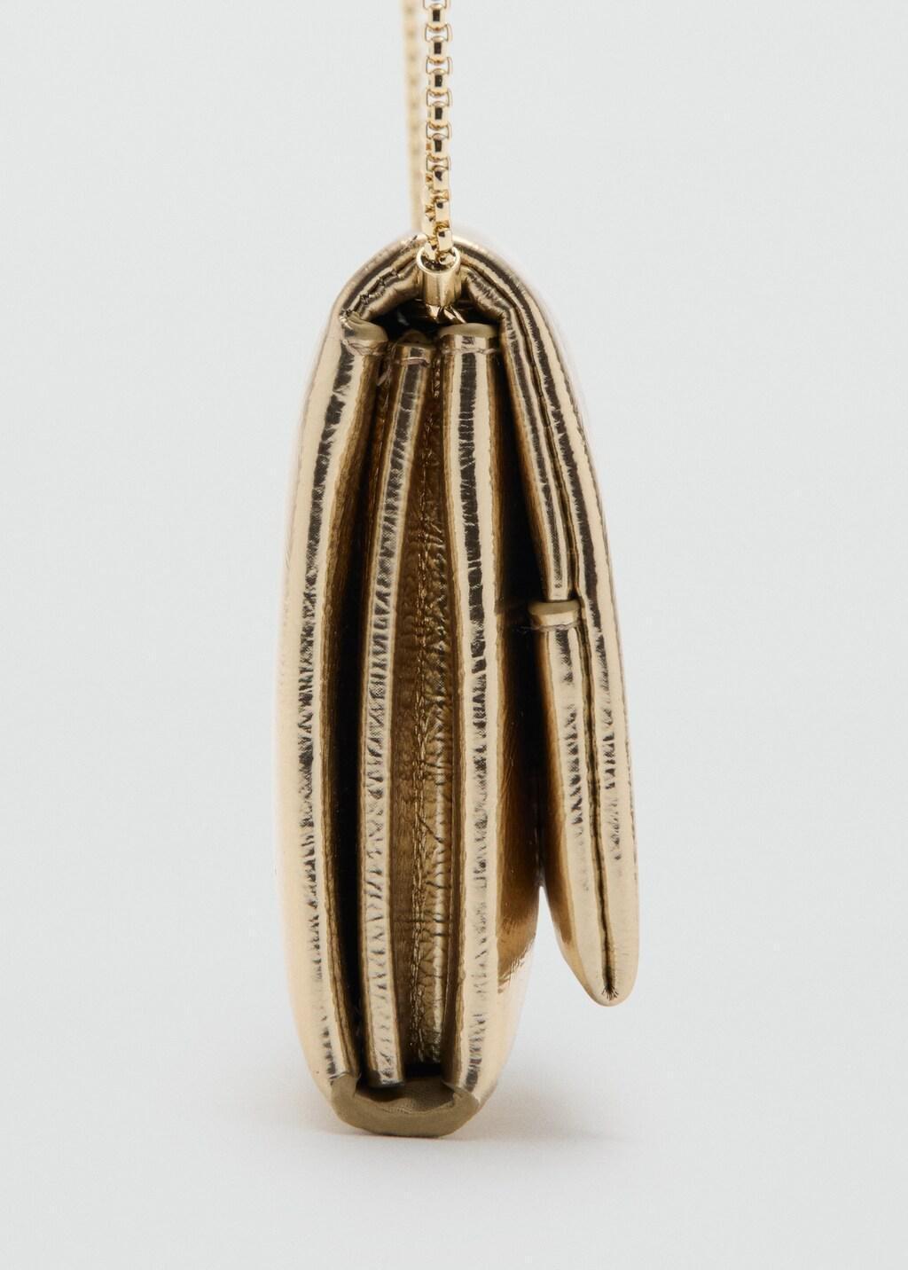 Gold Crossbody Bag With Flap, 0201_OR, large image number 5