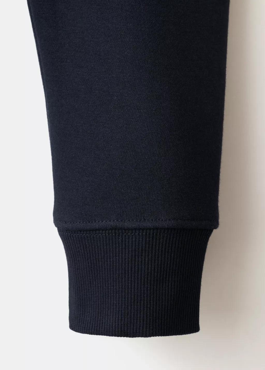 Navy Regular-Fit Cotton Sweatshirt, Navy, large image number 5