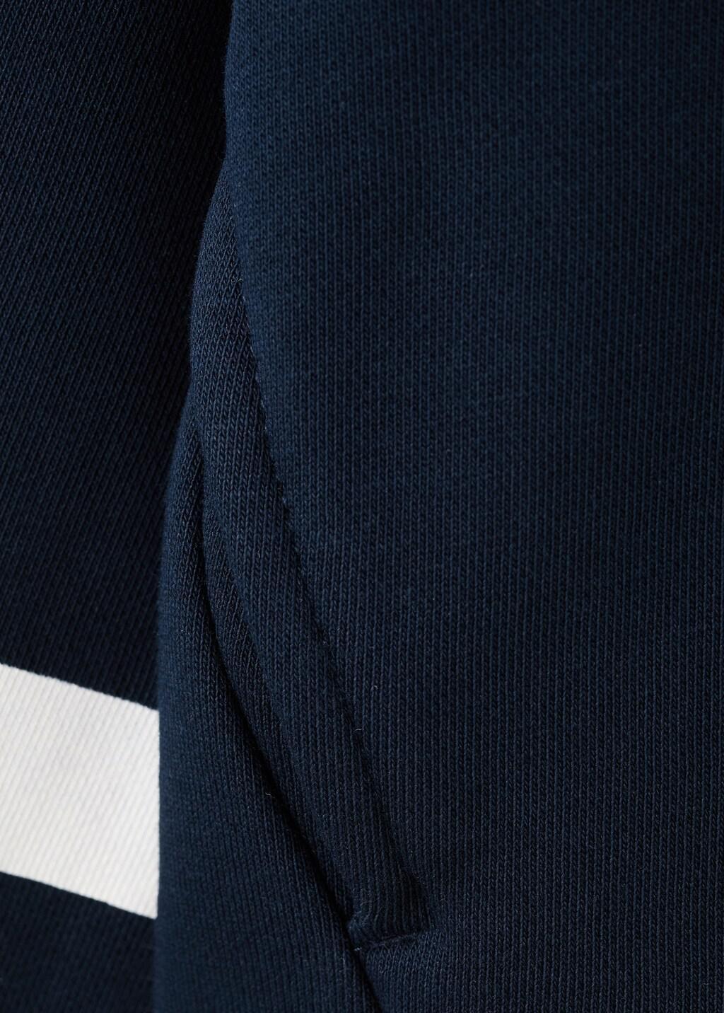 Navy Printed Cotton Sweatshirt, Baby Boys, Navy, large image number 1