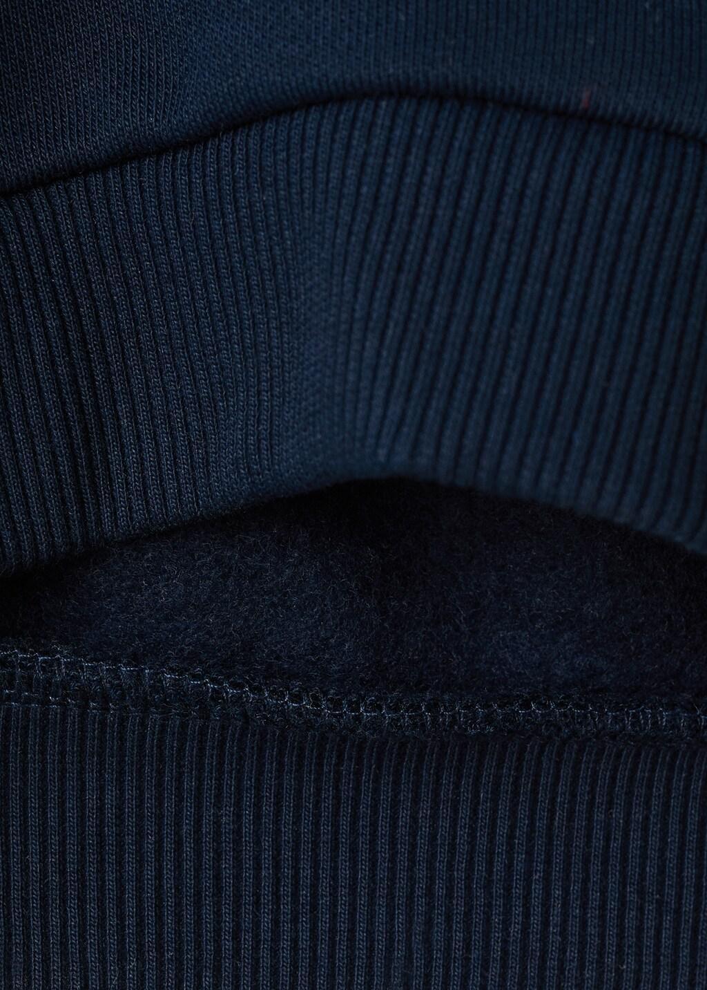 Navy Printed Cotton Sweatshirt, Baby Boys, Navy, large image number 4