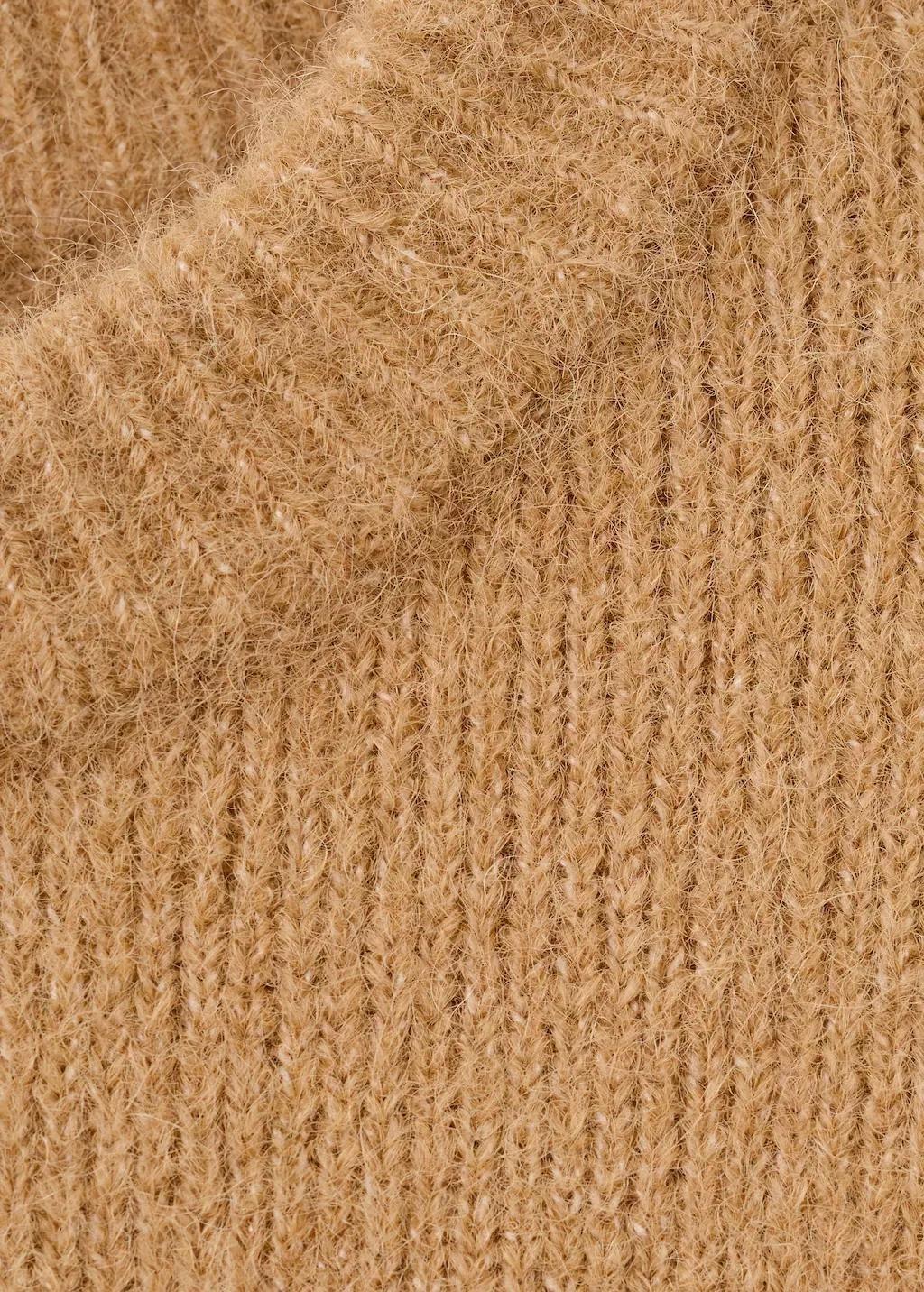 Brown Alpaca-Blend Crew-Neck Sweater, Medium Brown, large image number 5