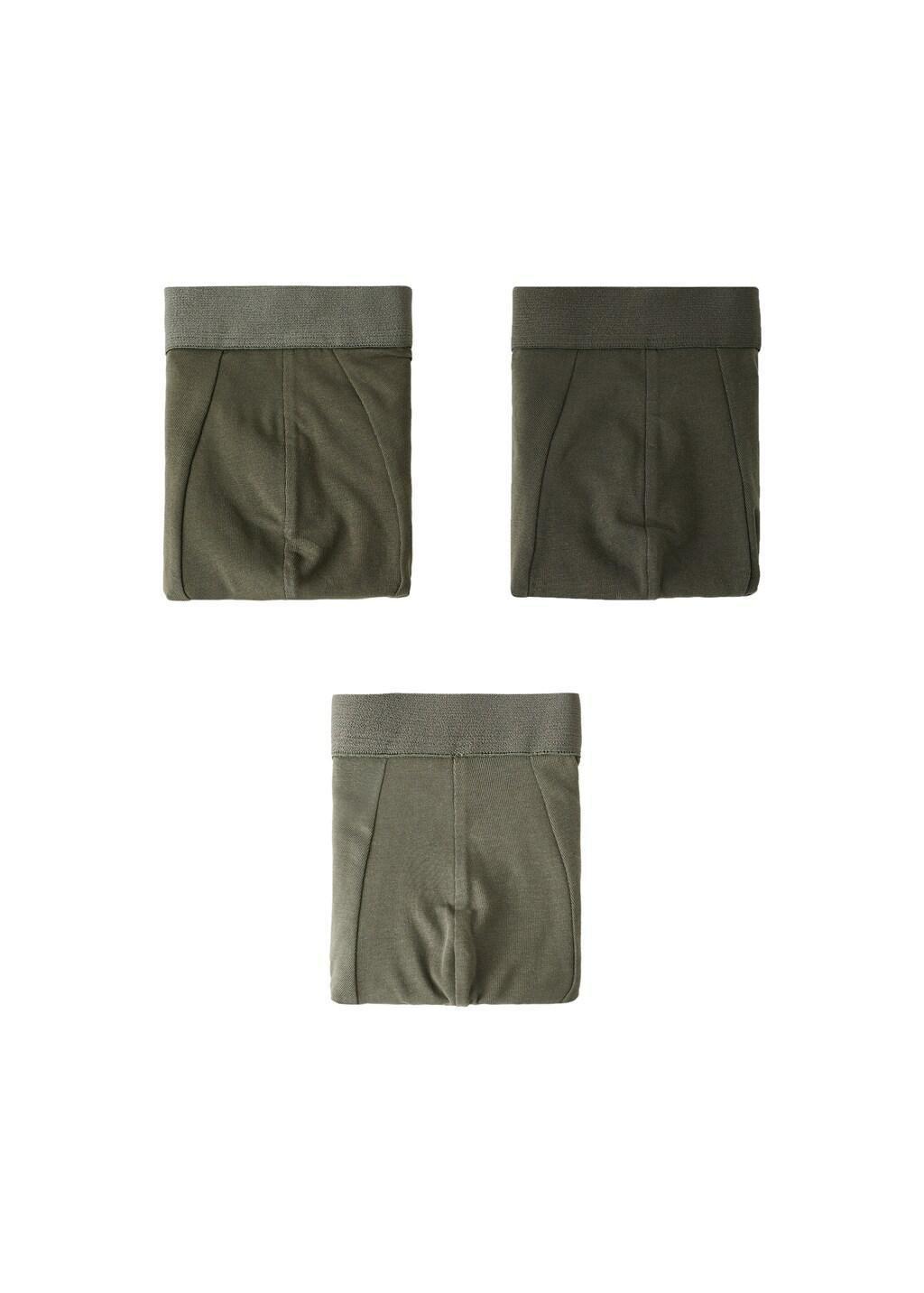 Khaki 3-Pack Combined Briefs, Beige - Khaki, large image number 3