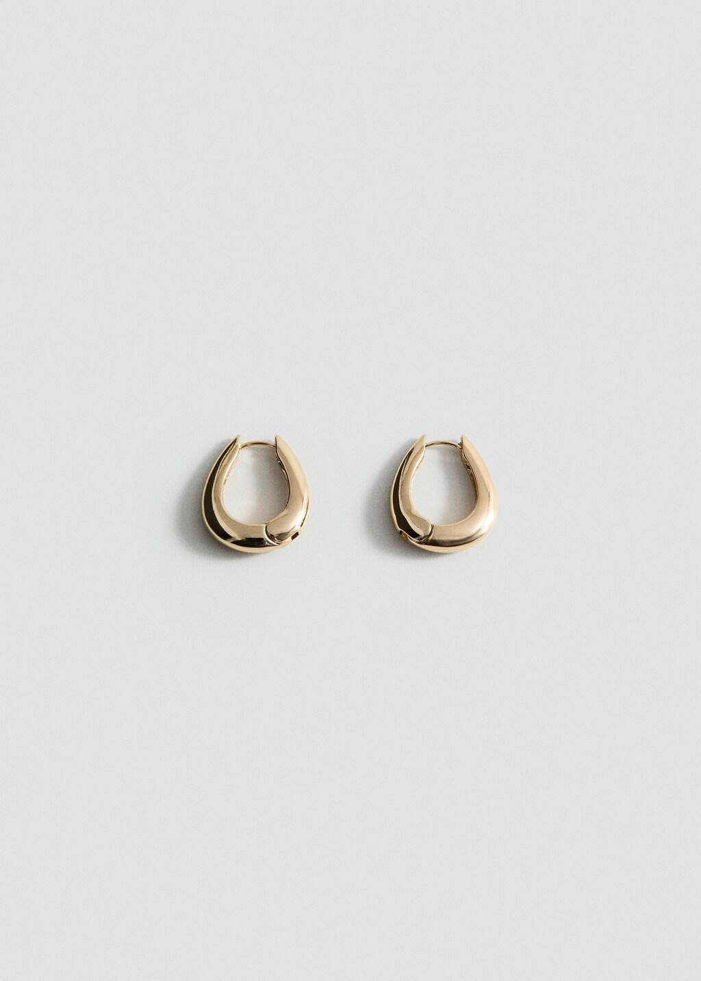 Gold Volume Hoop Earrings, 0201_OR, large image number 2