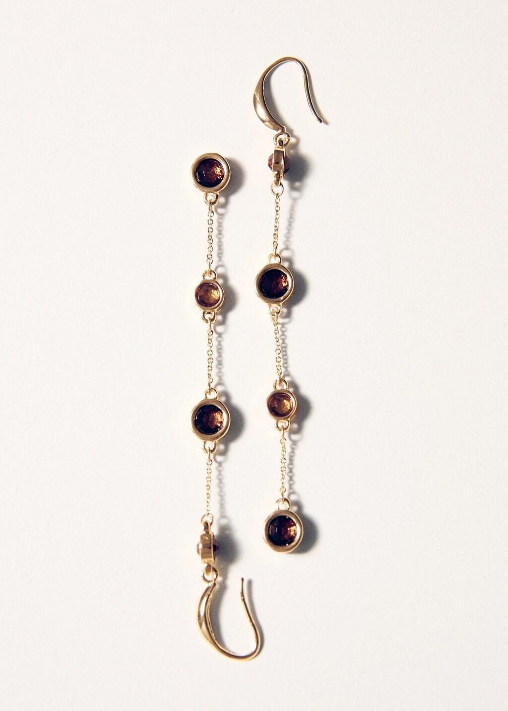 GOLD Thread sphere earrings, 0201_OR, medium