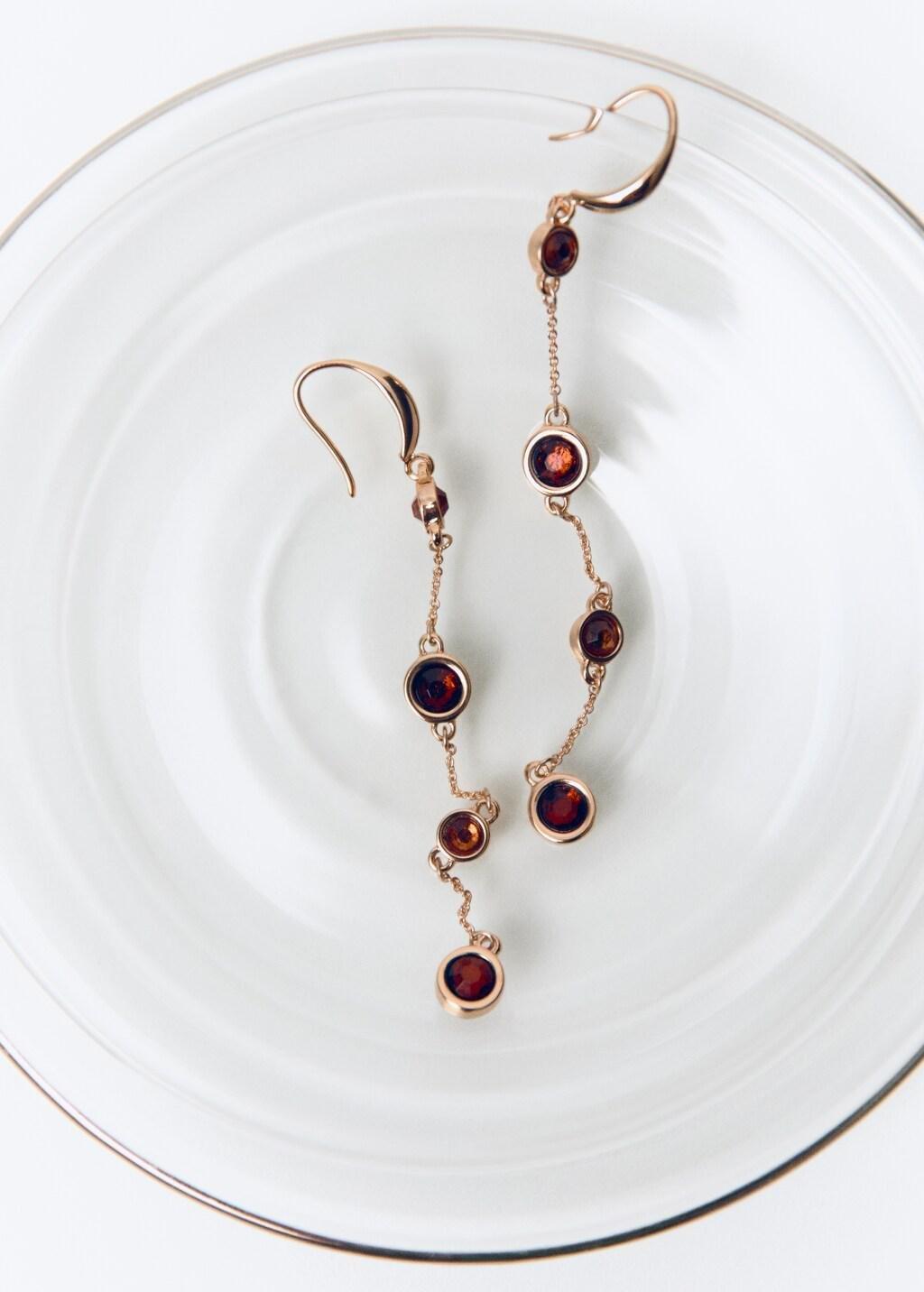 Gold Thread Sphere Earrings, Gold, large image number 3
