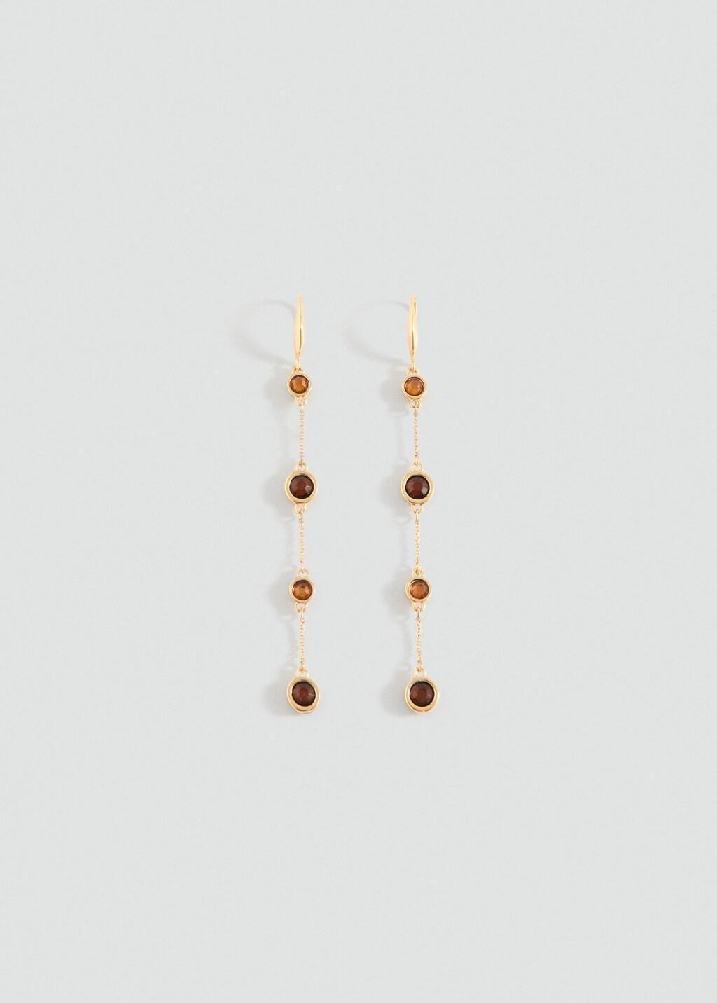 Gold Thread Sphere Earrings, 0201_OR, large image number 5