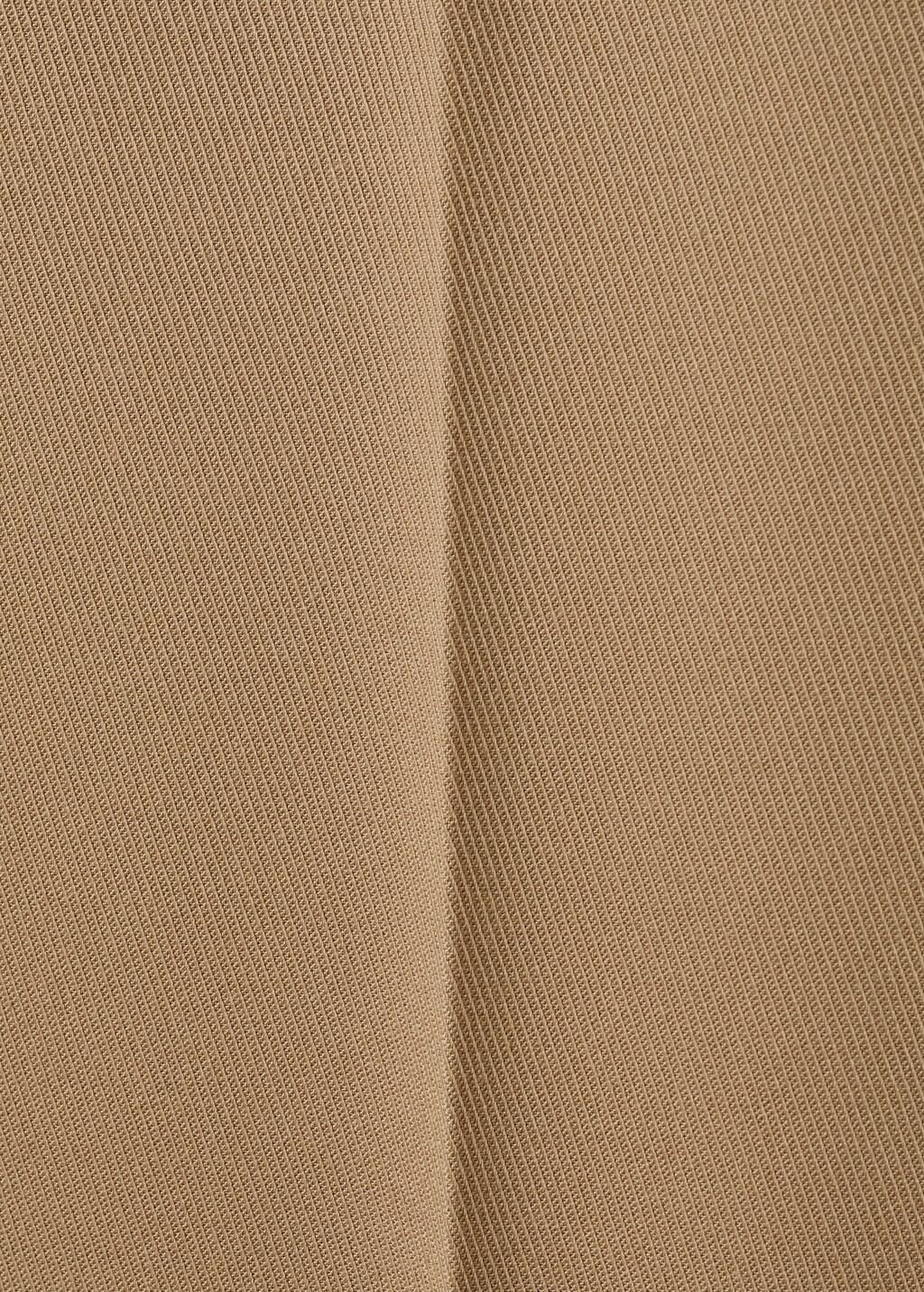 Brown Straight Low-Rise Suit Trousers, Medium Brown, large image number 1