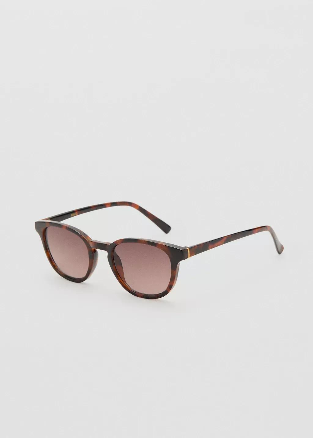 Brown Round-Frame Sunglasses, Brown, large image number 0