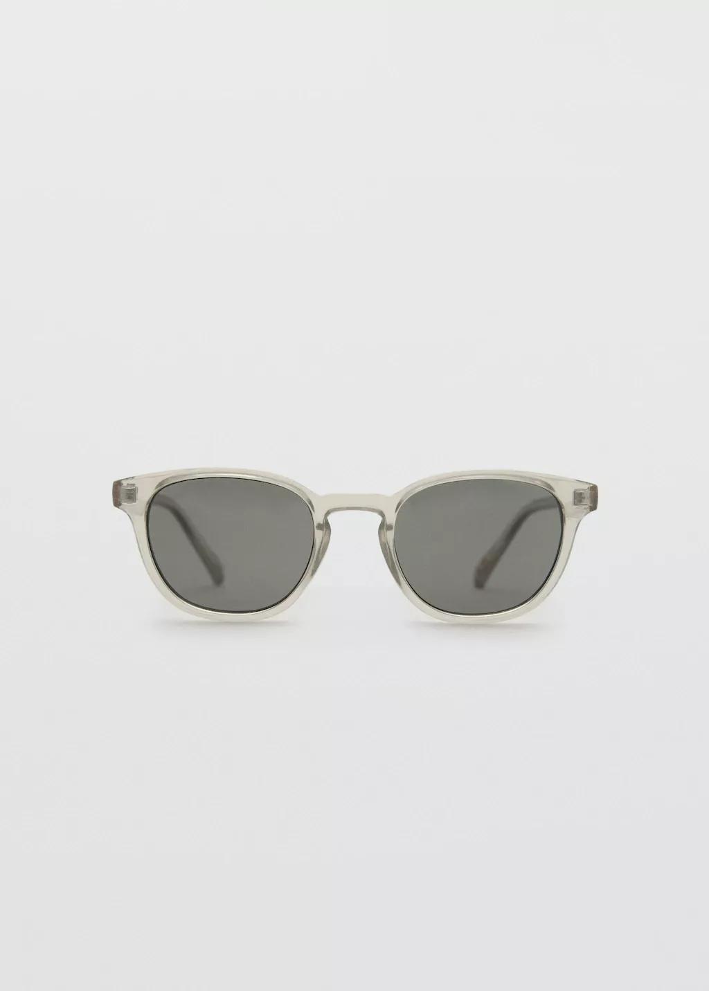 Grey Round-Frame Sunglasses, Grey, large image number 3