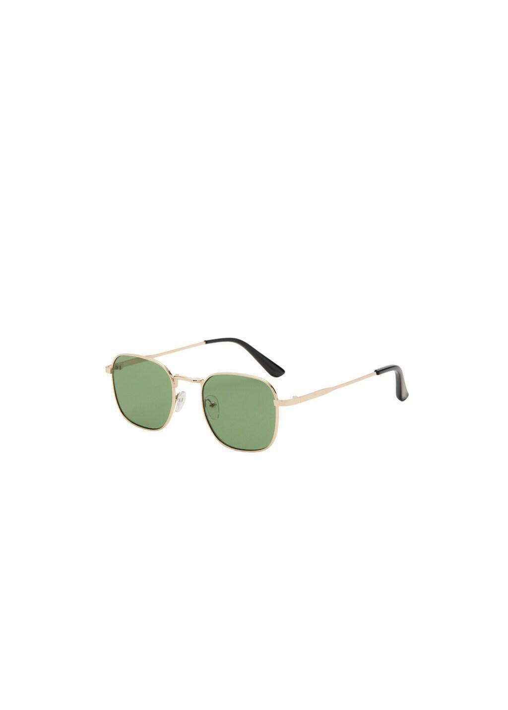 Gold Metallic Frame Sunglasses, Gold, large image number 2