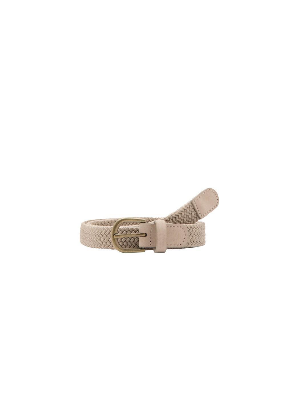 Brown Braided Belt, Kids Boys, Light Pastel Brown, large image number 2