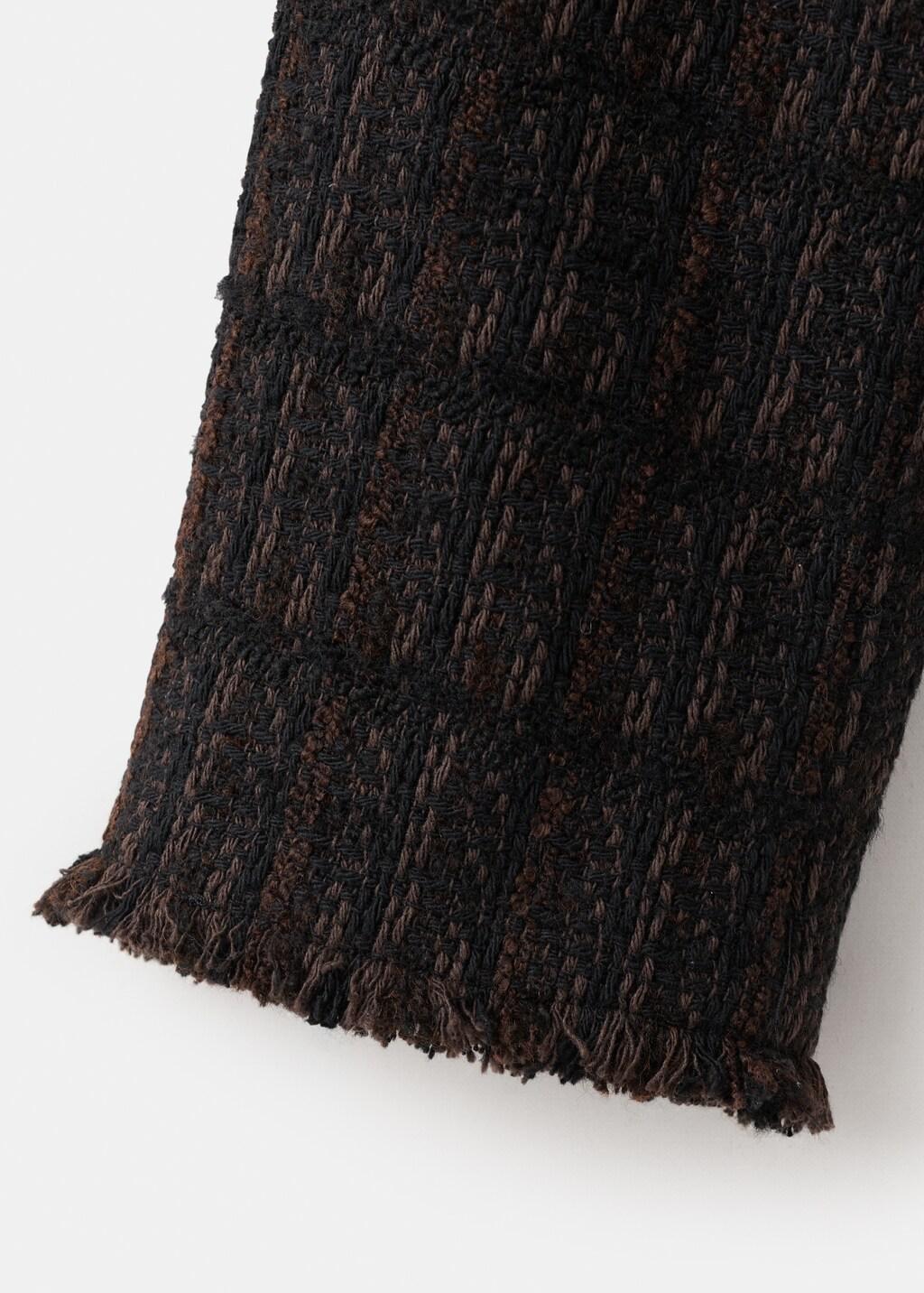 Brown Pocket Tweed Jacket, Dark Brown, large image number 5