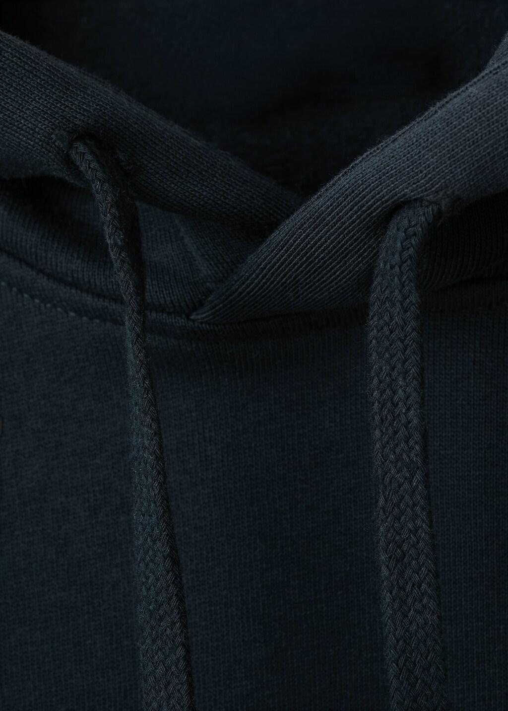 Navy Graphic Hooded Sweatshirt, Navy, medium