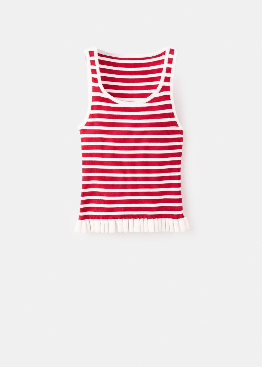 Red Pleat Detailed Top, 0201_70, large image number 8