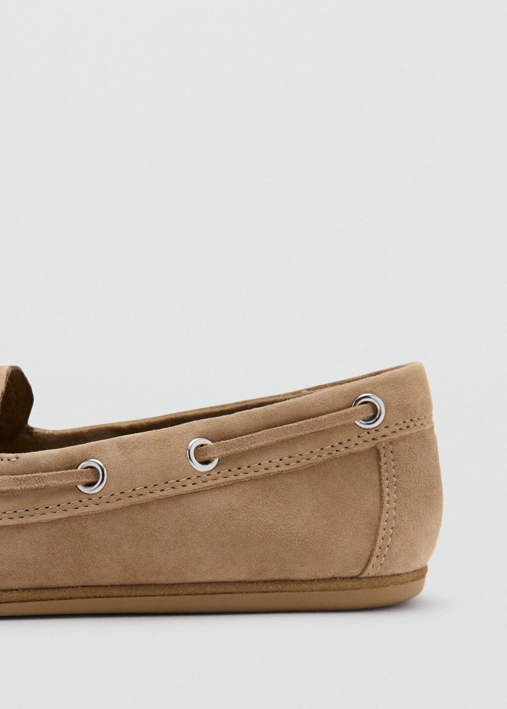 Brown Deck Shoes With Laces, Light Pastel Brown, medium