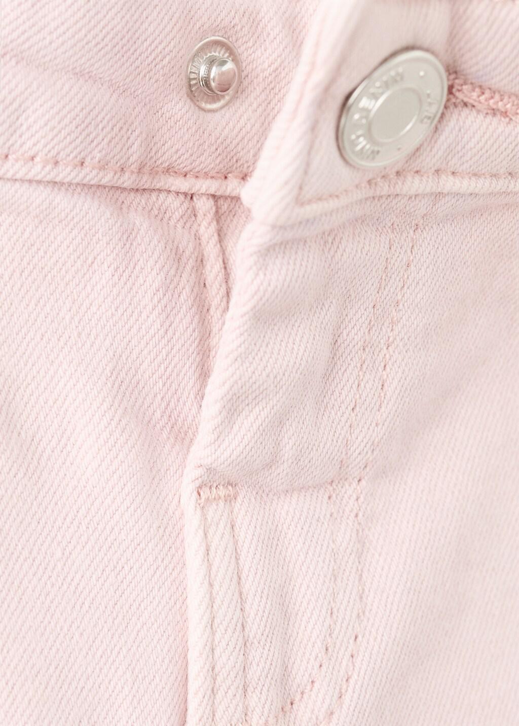 Pink Straight-Fit Jeans With Stars, Baby Girl, Pink, large image number 5