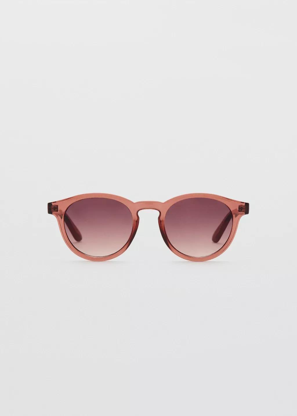 Orange Lt Pastel Round-Framed Sunglasses, 0201_26, large image number 3