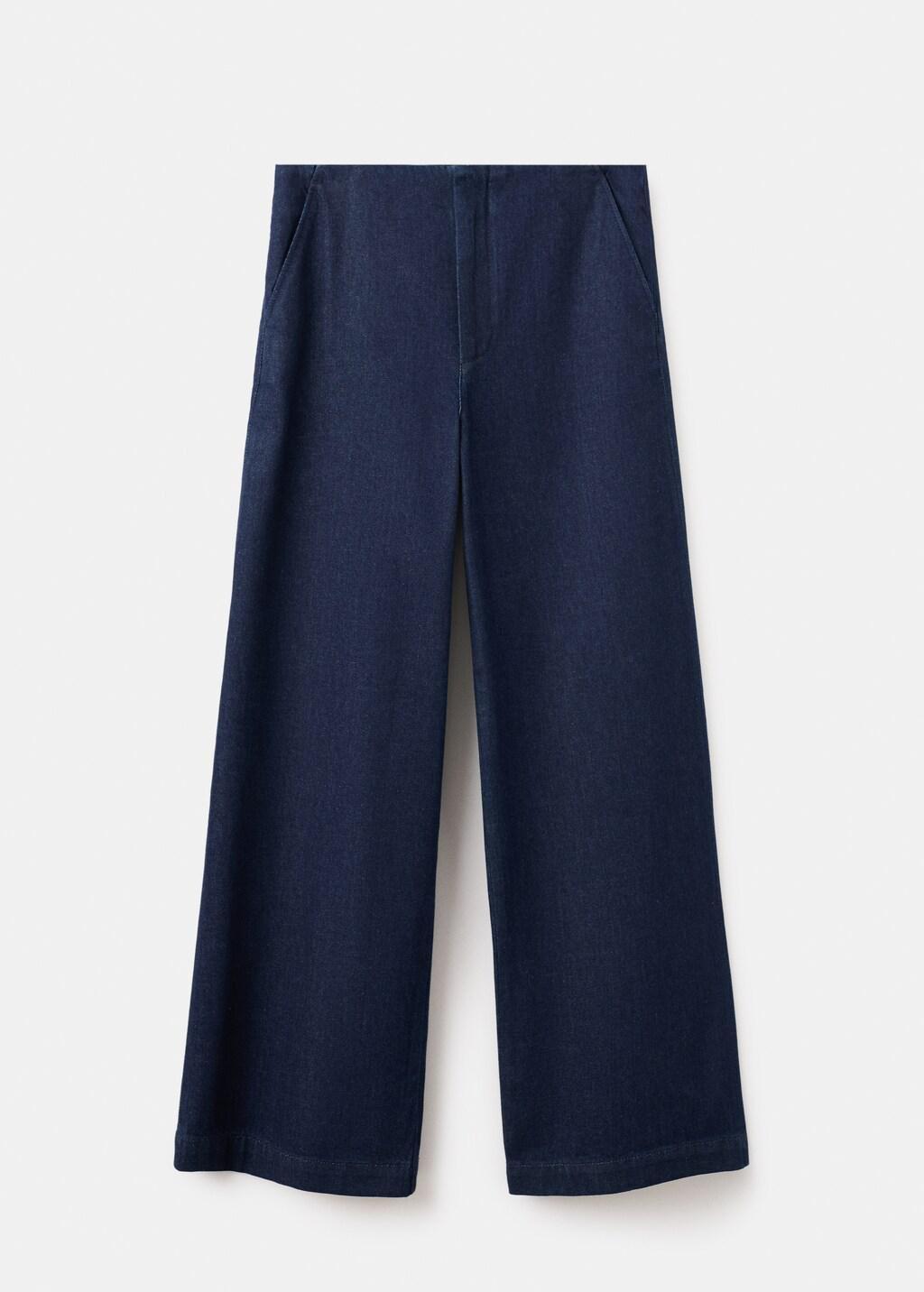 OPEN BLUE Wide leg mid-rise jeans, Open Blue, large image number 7