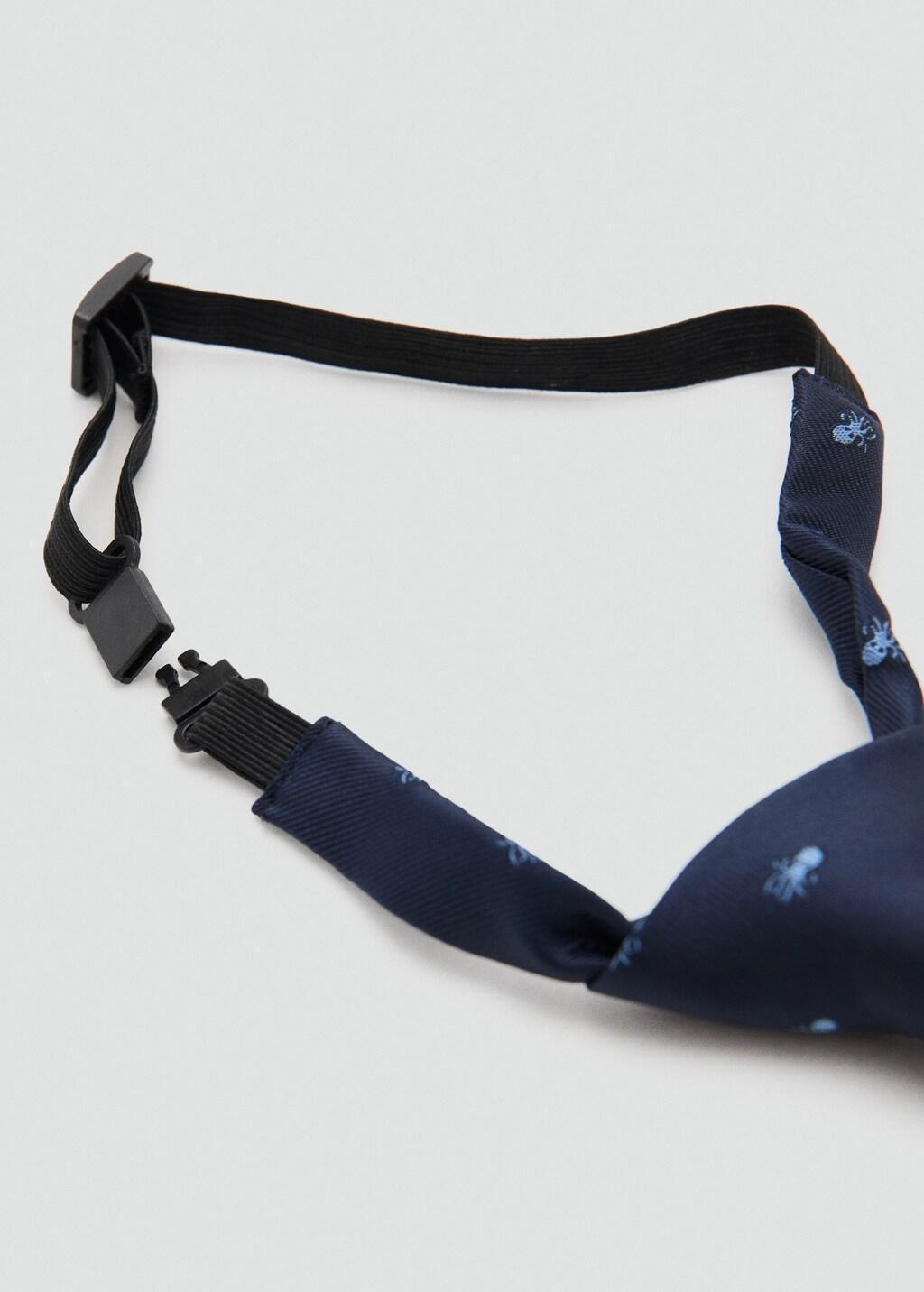 Navy Octopus Print Tie, Kids Boys, Navy, medium