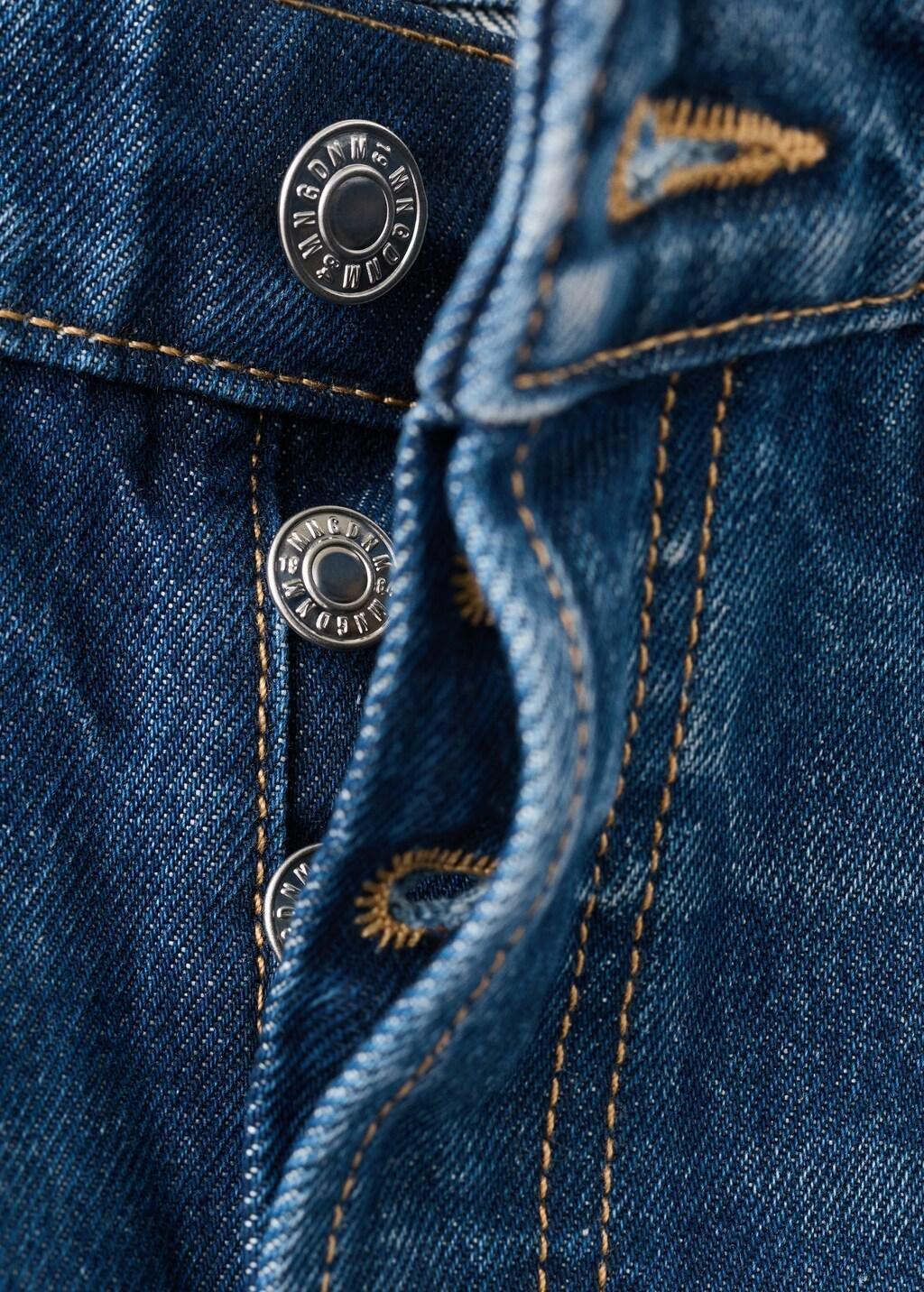 Blue Mid-Rise Balloon Jeans, Open Blue, large image number 5