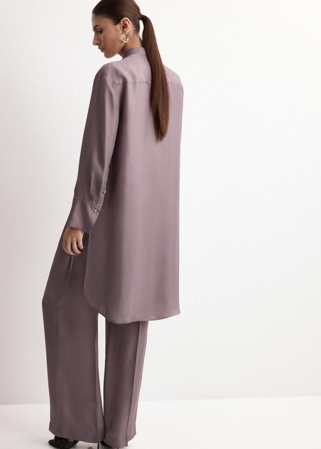 Pink Lt Pastel Straight Mid-Rise Trousers, Light-Pastel Pink, medium