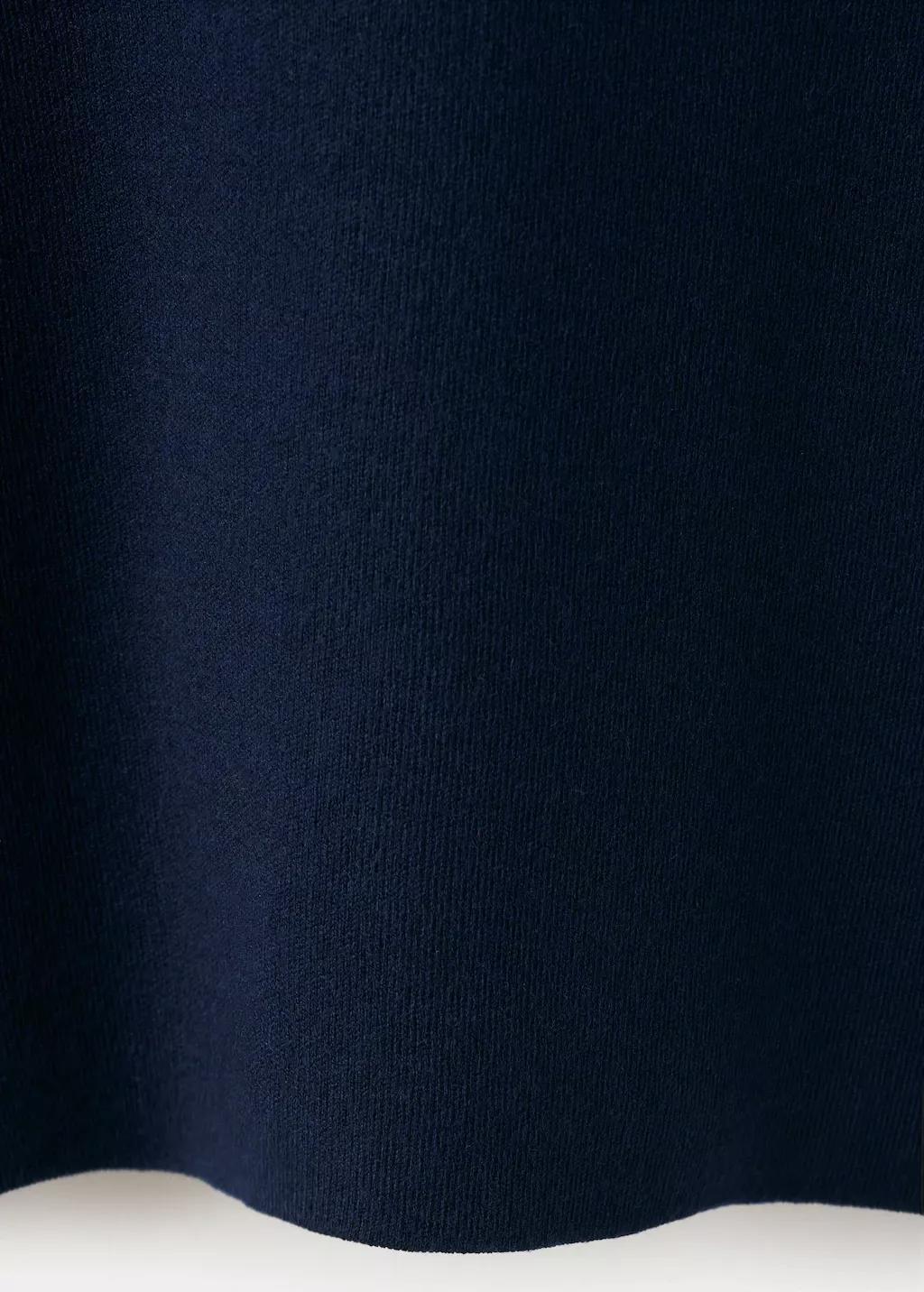 Navy Round-Neck Knitted Sweater, Navy, large image number 5