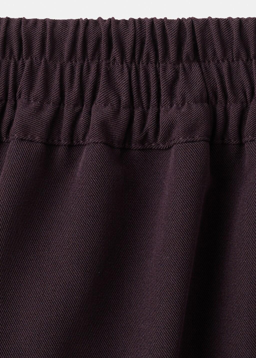 Purple Combined Striped Trousers, 0201_77, large image number 4