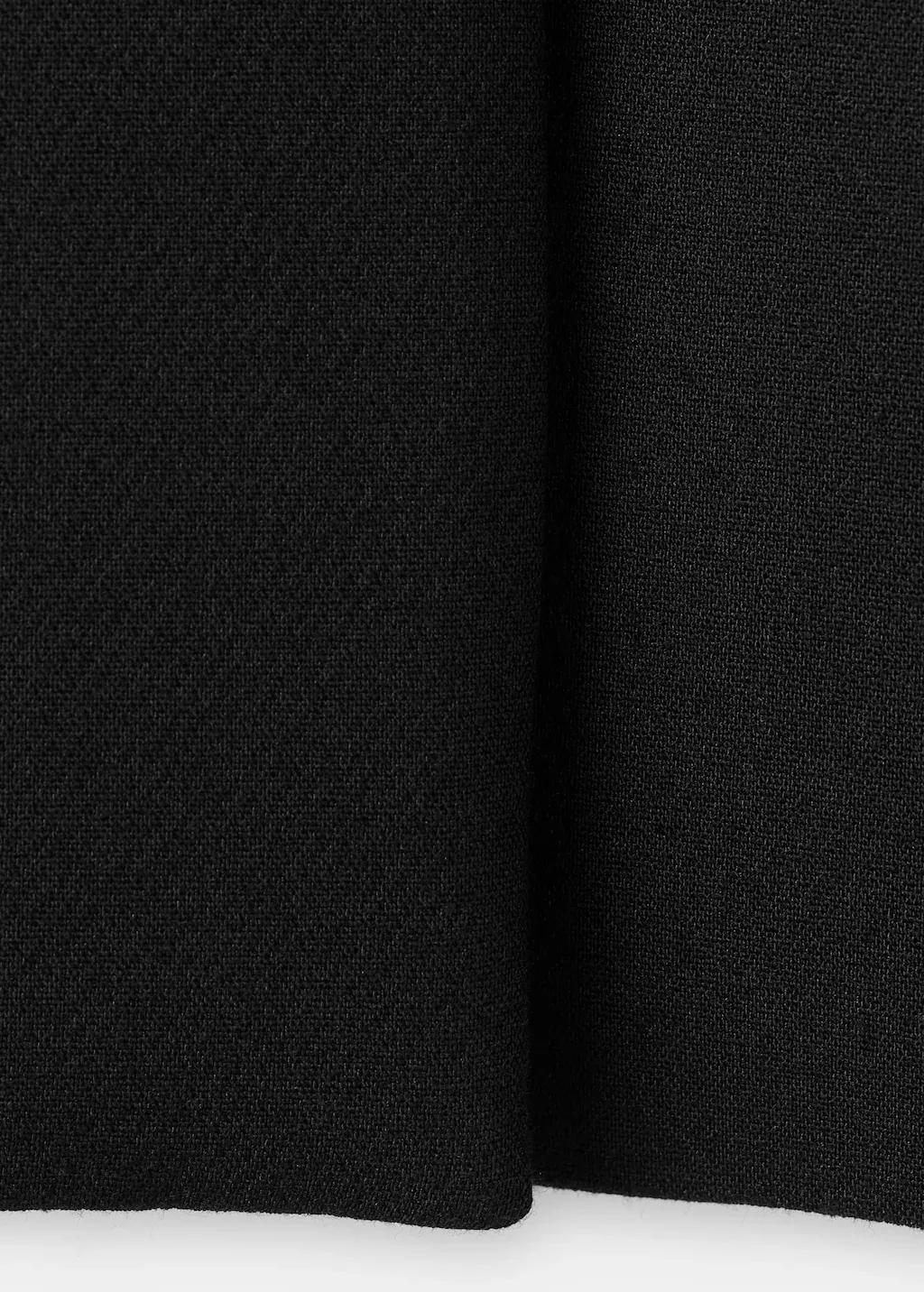 Black Crop Suit Blazer, 0201_99, large image number 5