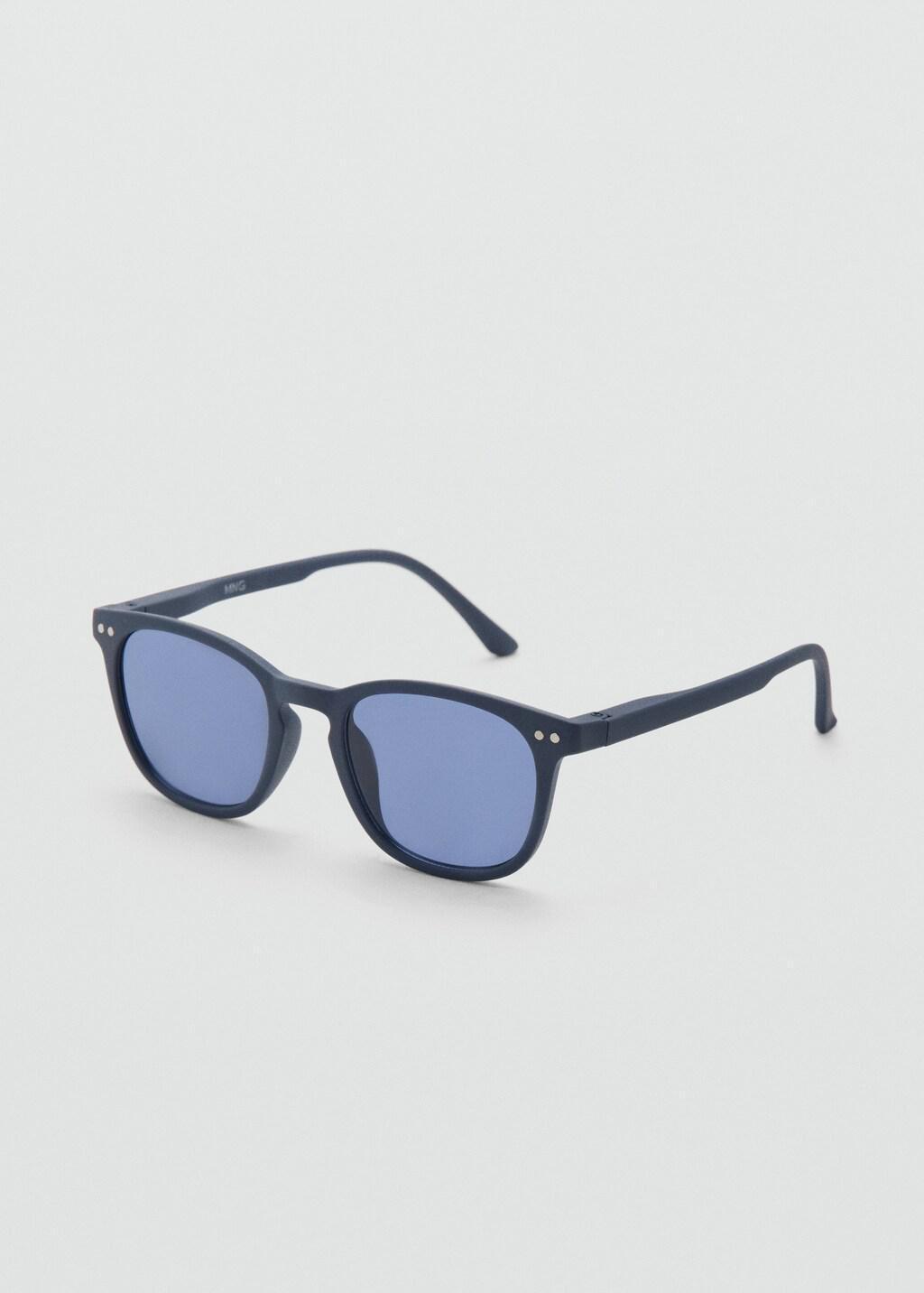 Blue Square Sunglasses, Kids Boys, Medium Blue, large image number 0