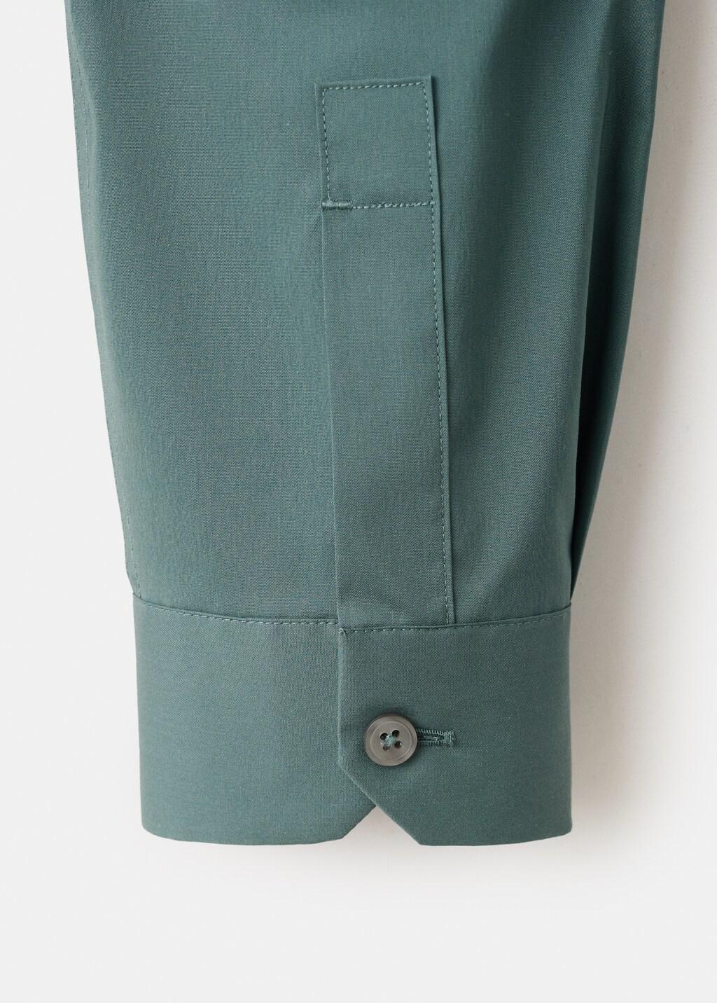 Green Comfort Stretch Non-Iron Shirt, Medium Green, large image number 5