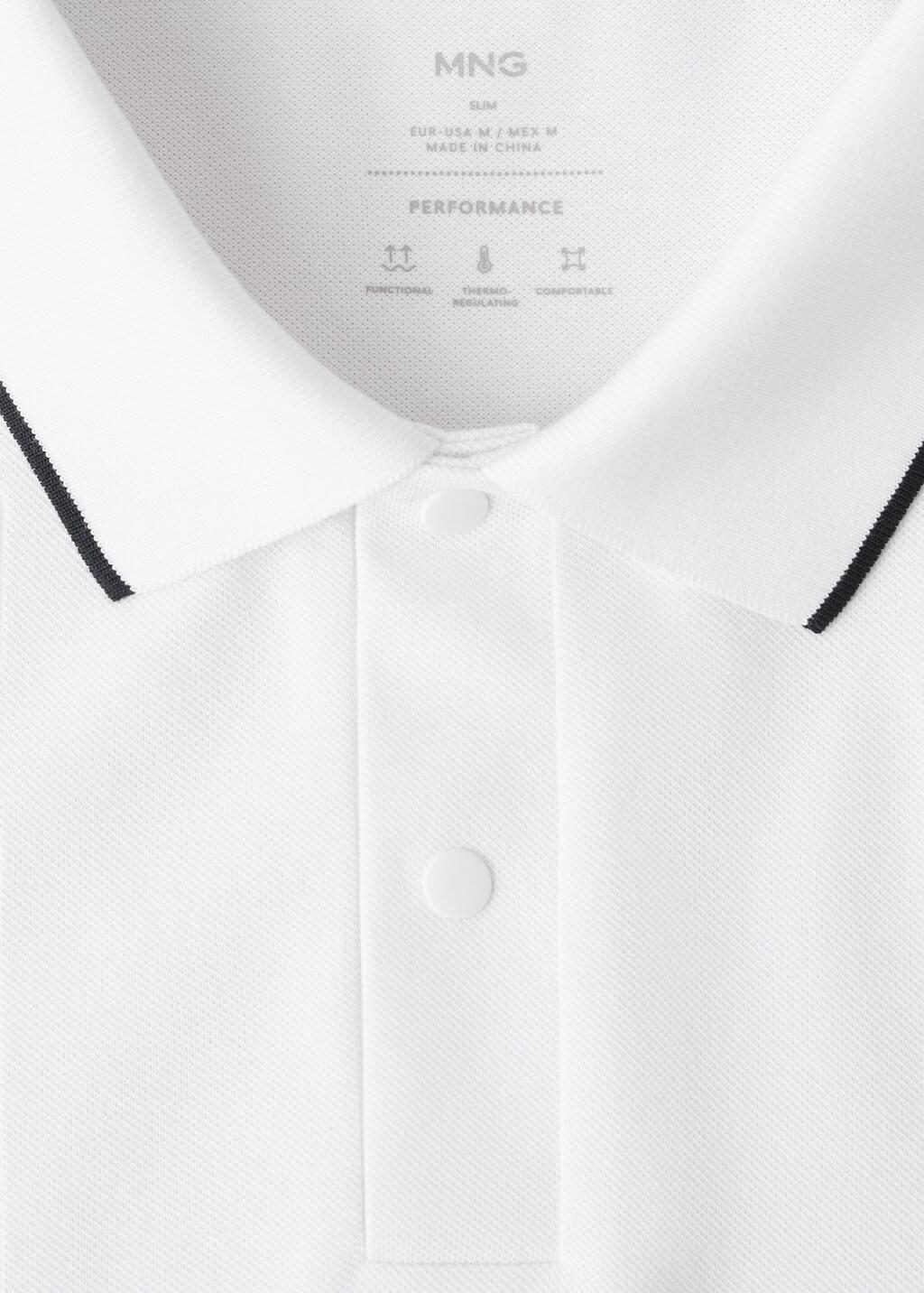 White Comfort Stretch CoolmaxPiqu&atilde;&copy; Polo, 0201_01, medium
