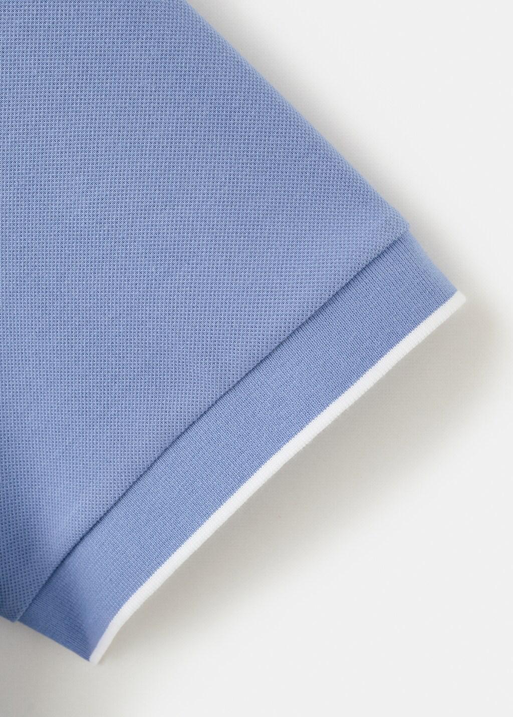 LT-PASTEL BLUE Comfort stretch piqu&eacute; polo, Light-Pastel Blue, large image number 5