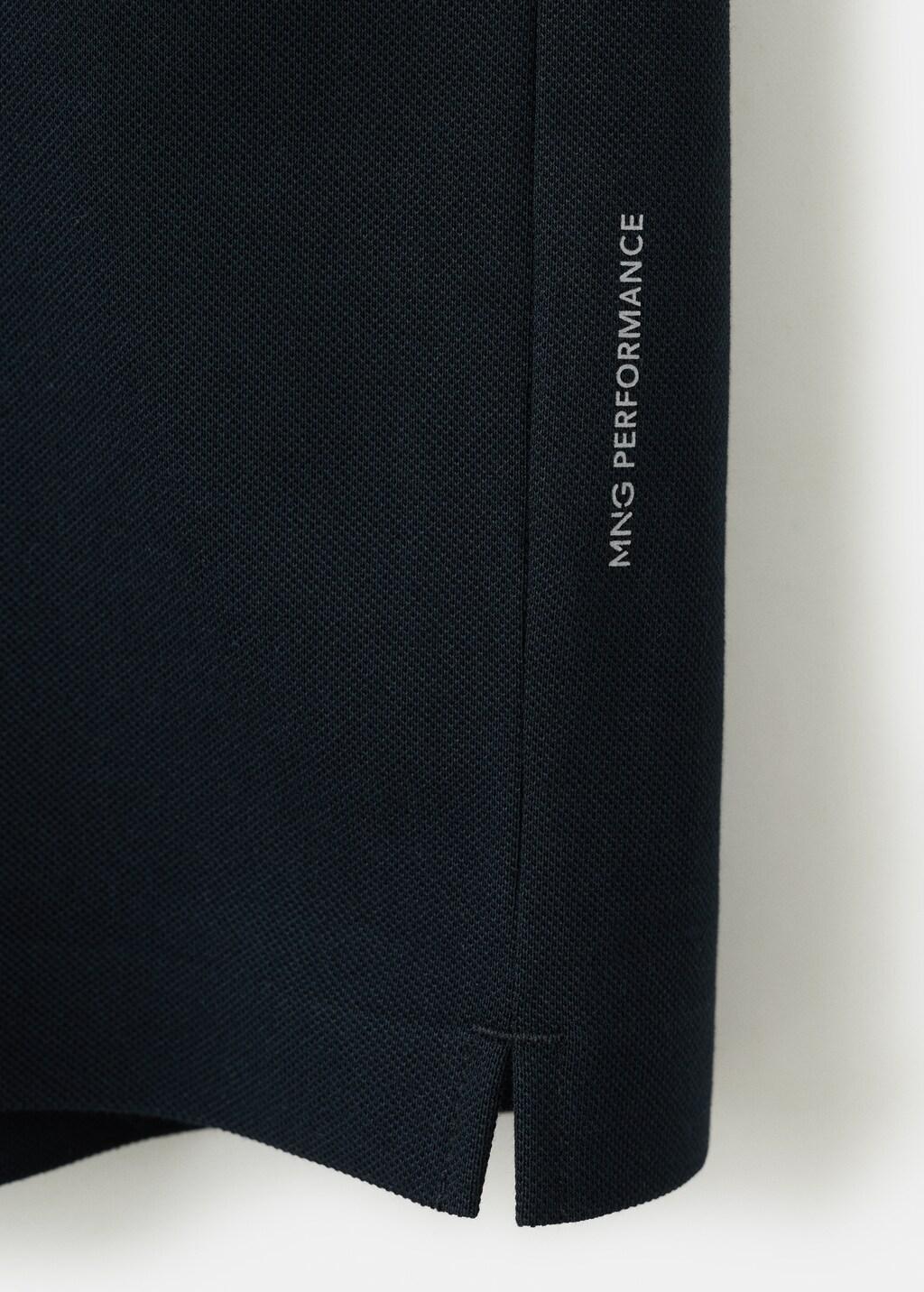 NAVY Comfort stretch piqu&eacute; polo, Navy, large image number 5